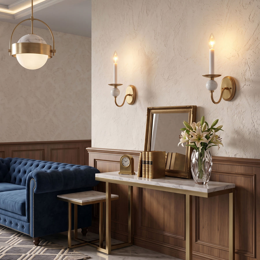 Jovie Marble Wall Sconce – detail 2