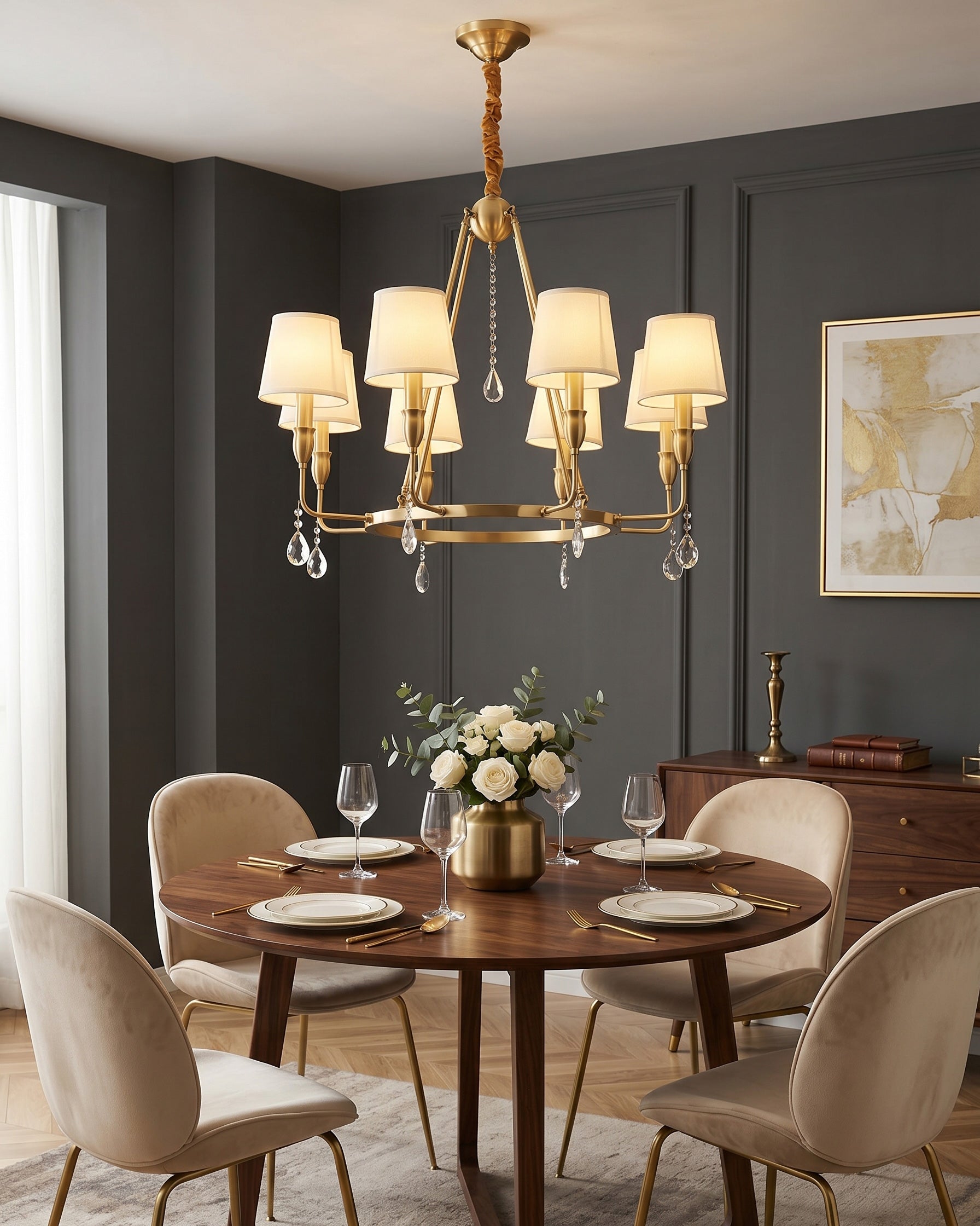 Juliet Tapered Shade Chandelier