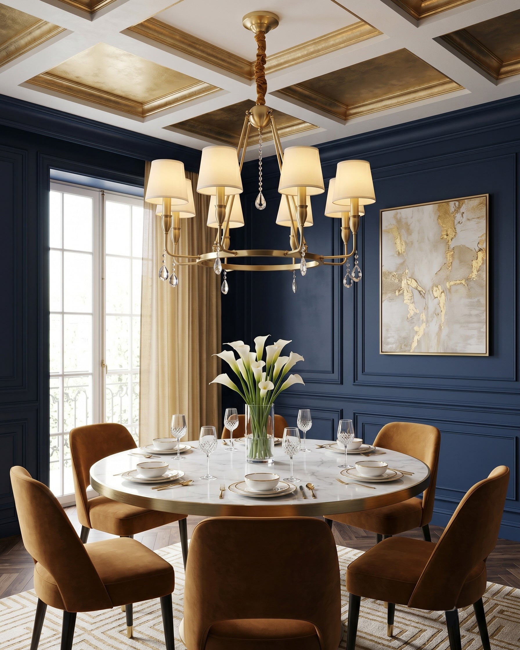 Juliet Tapered Shade Chandelier