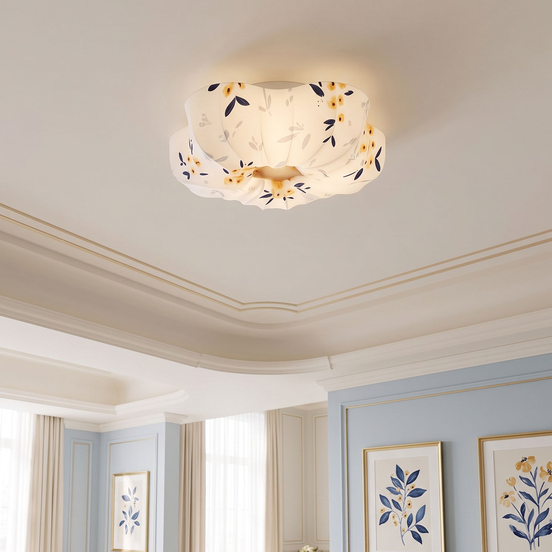 Junia Whimsical Floral Flush Mount