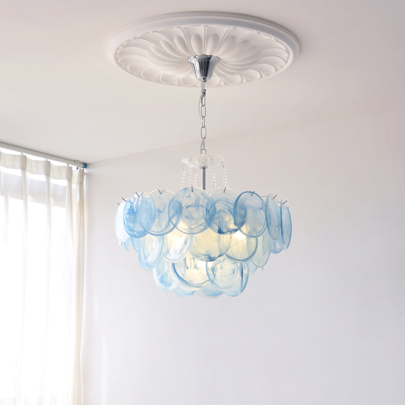 Keanu Ripple Glass Island Chandelier