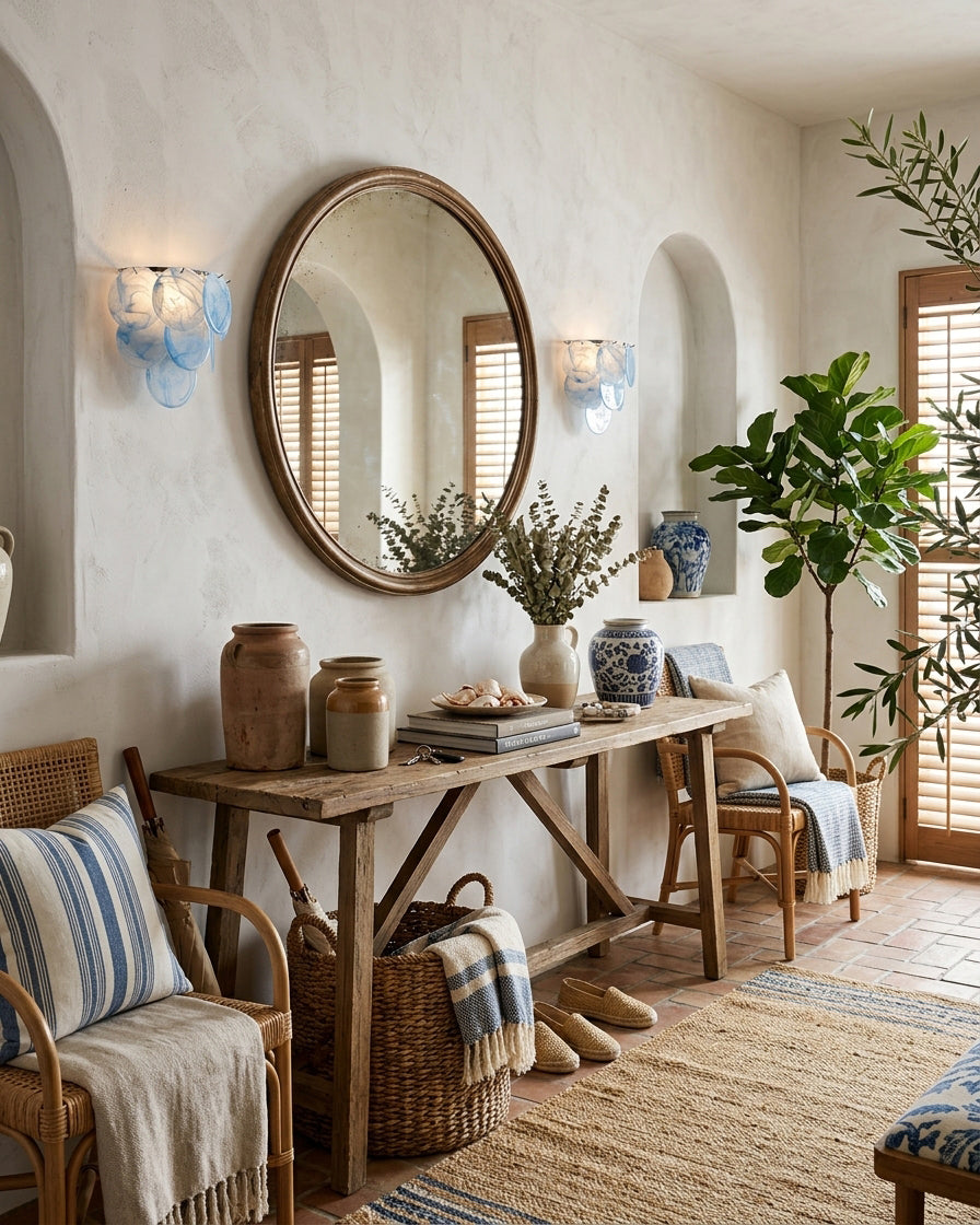 Keanu Ripple Glass Wall Sconce