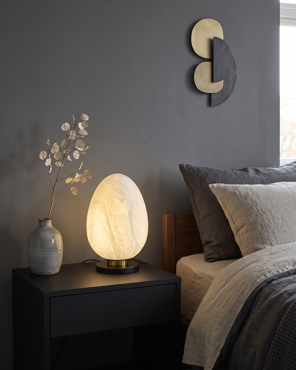 Keir Mulberry Silk Table Lamp