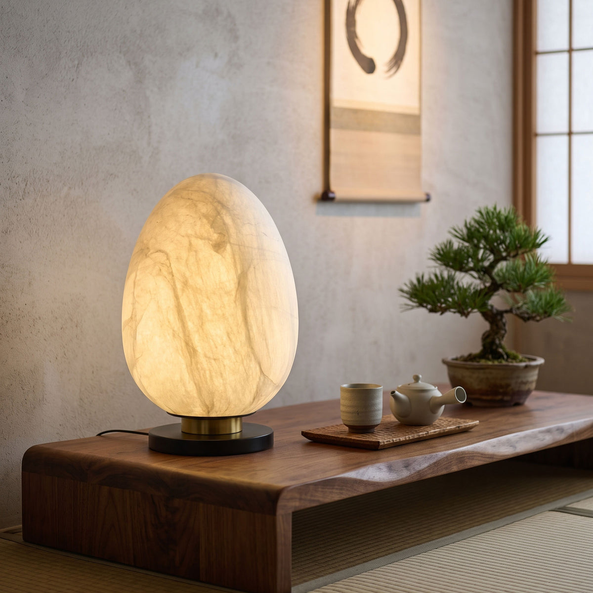 Keir Mulberry Silk Table Lamp