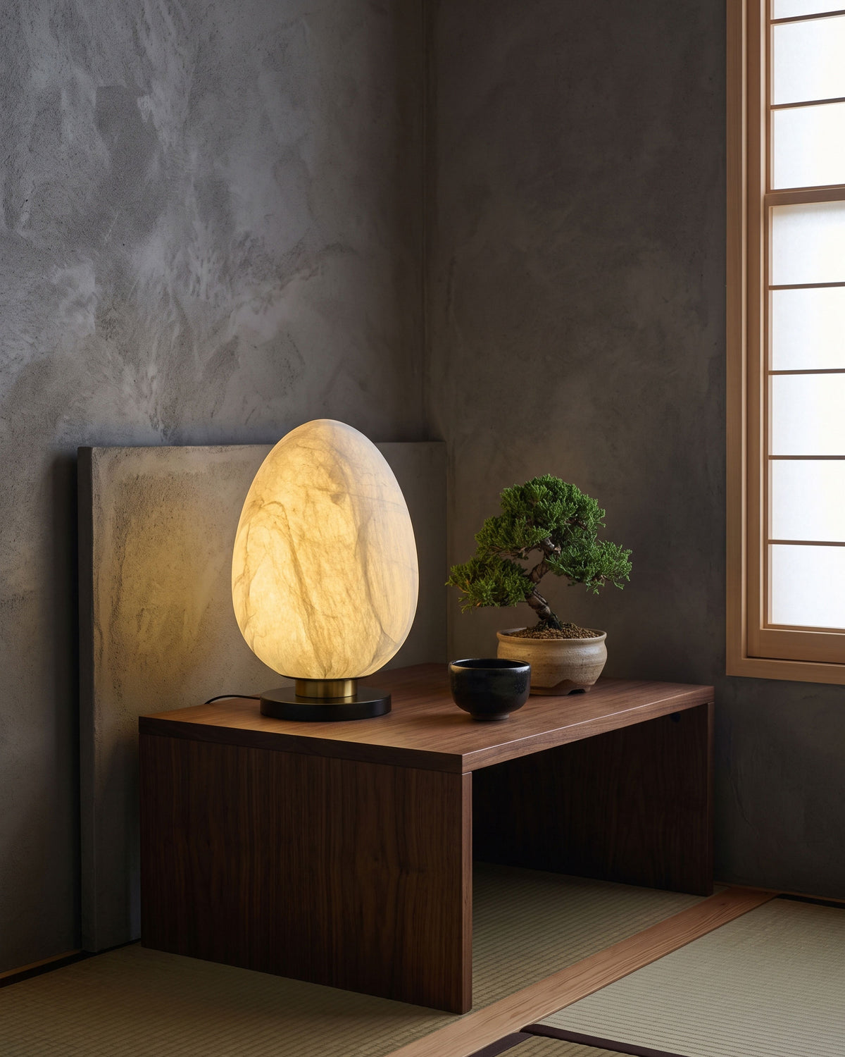 Keir Mulberry Silk Table Lamp