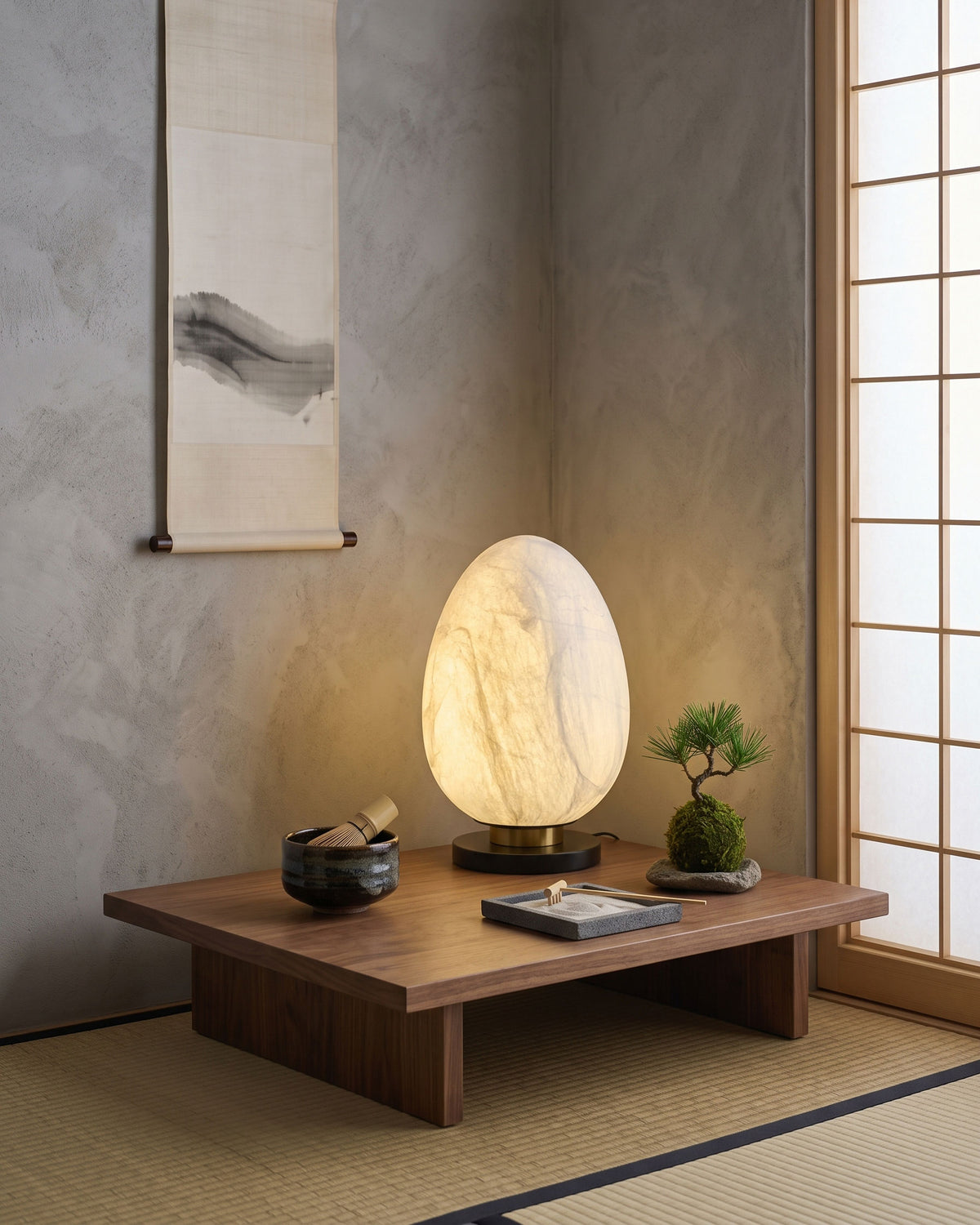 Keir Mulberry Silk Table Lamp
