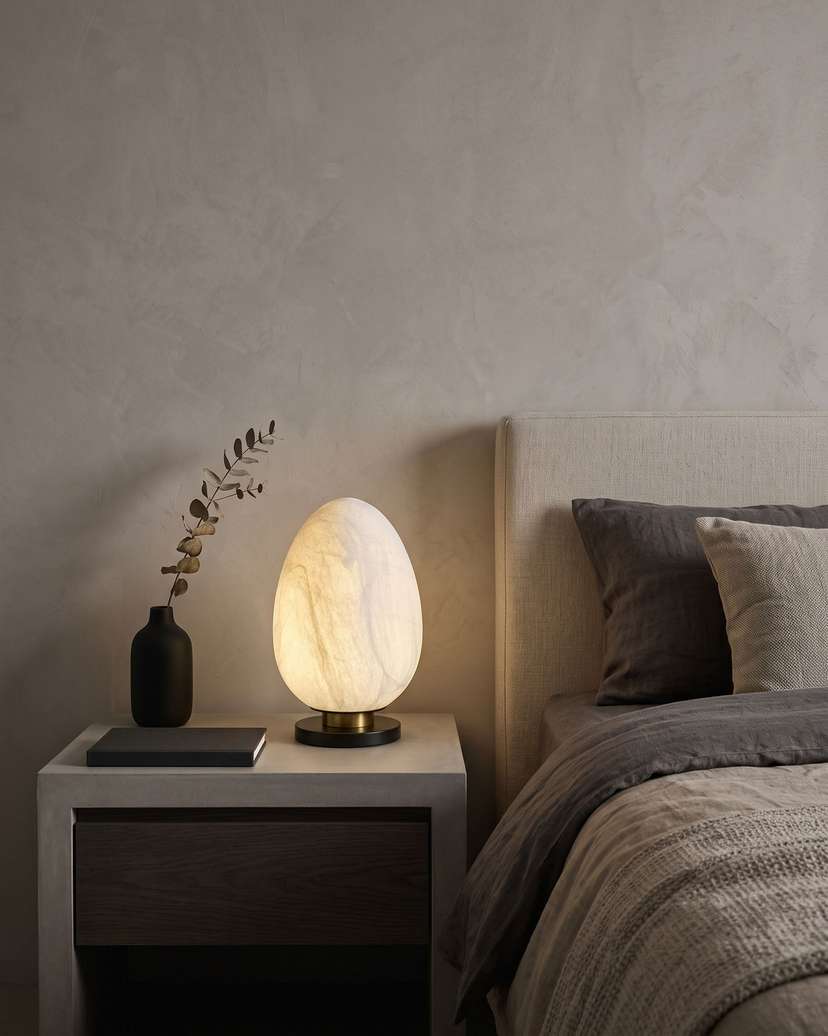Keir Mulberry Silk Table Lamp