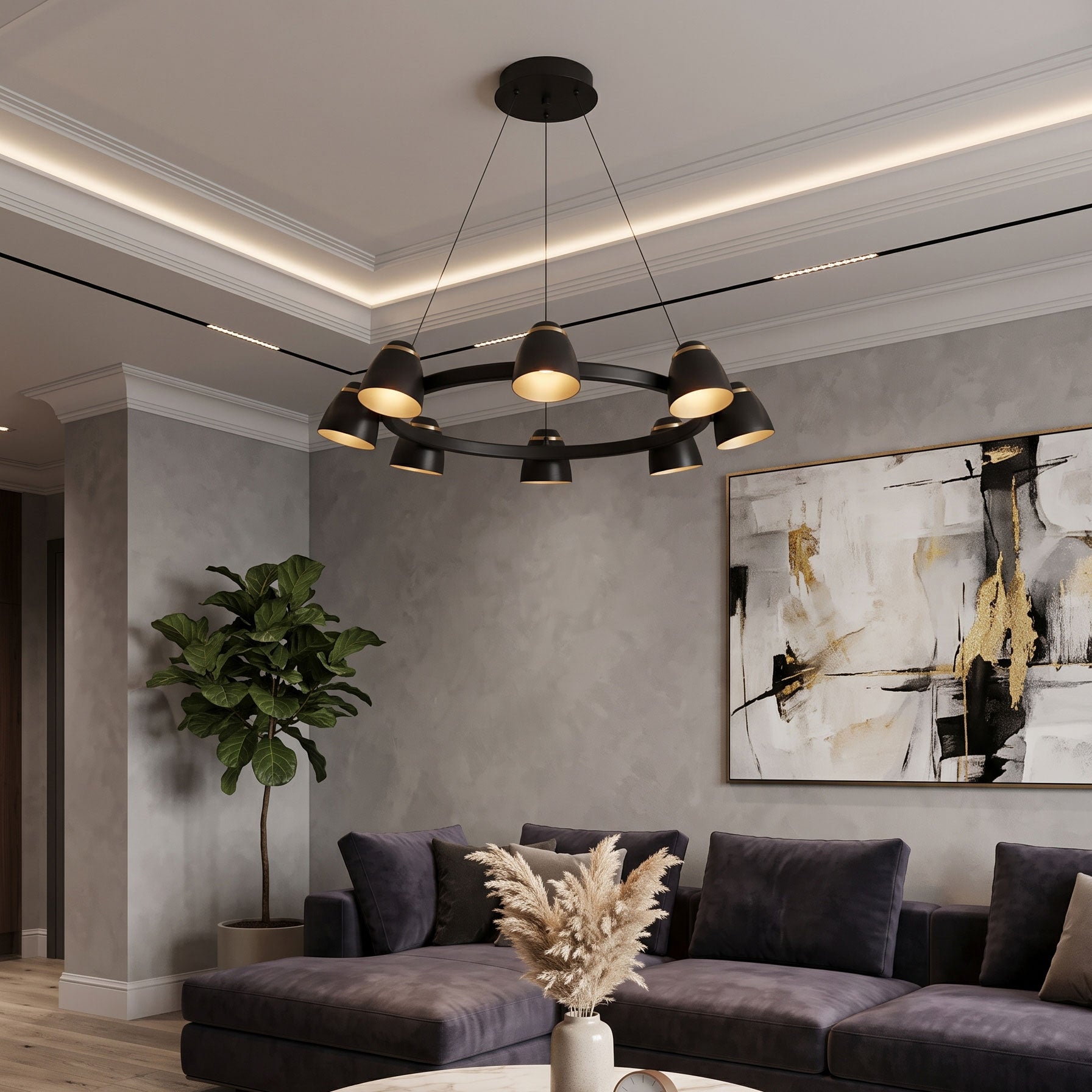 Rayonshine Kellan Multi-Light Chandelier — Detail View 2