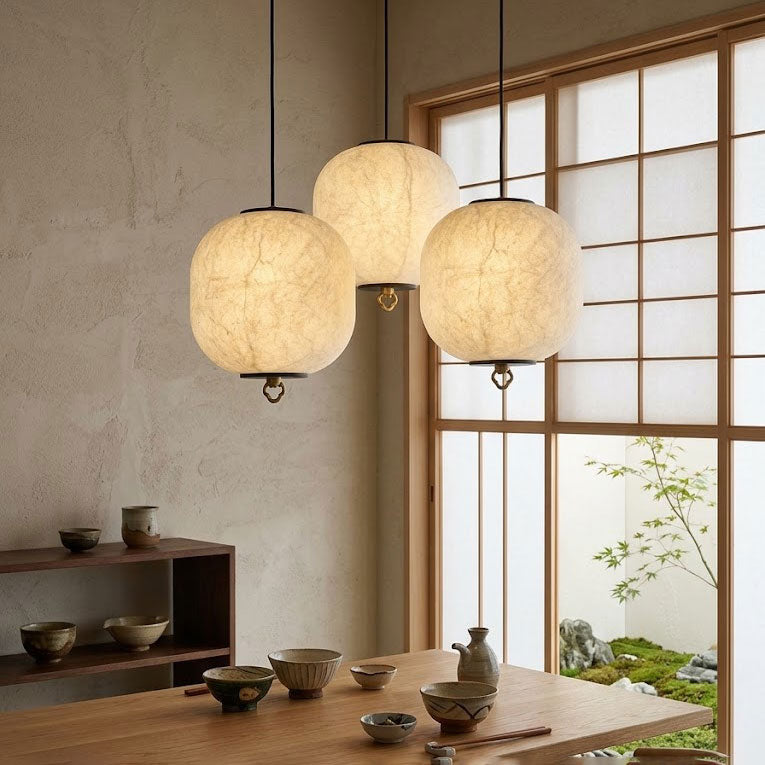 Kian Mulberry Silk Pendant Light