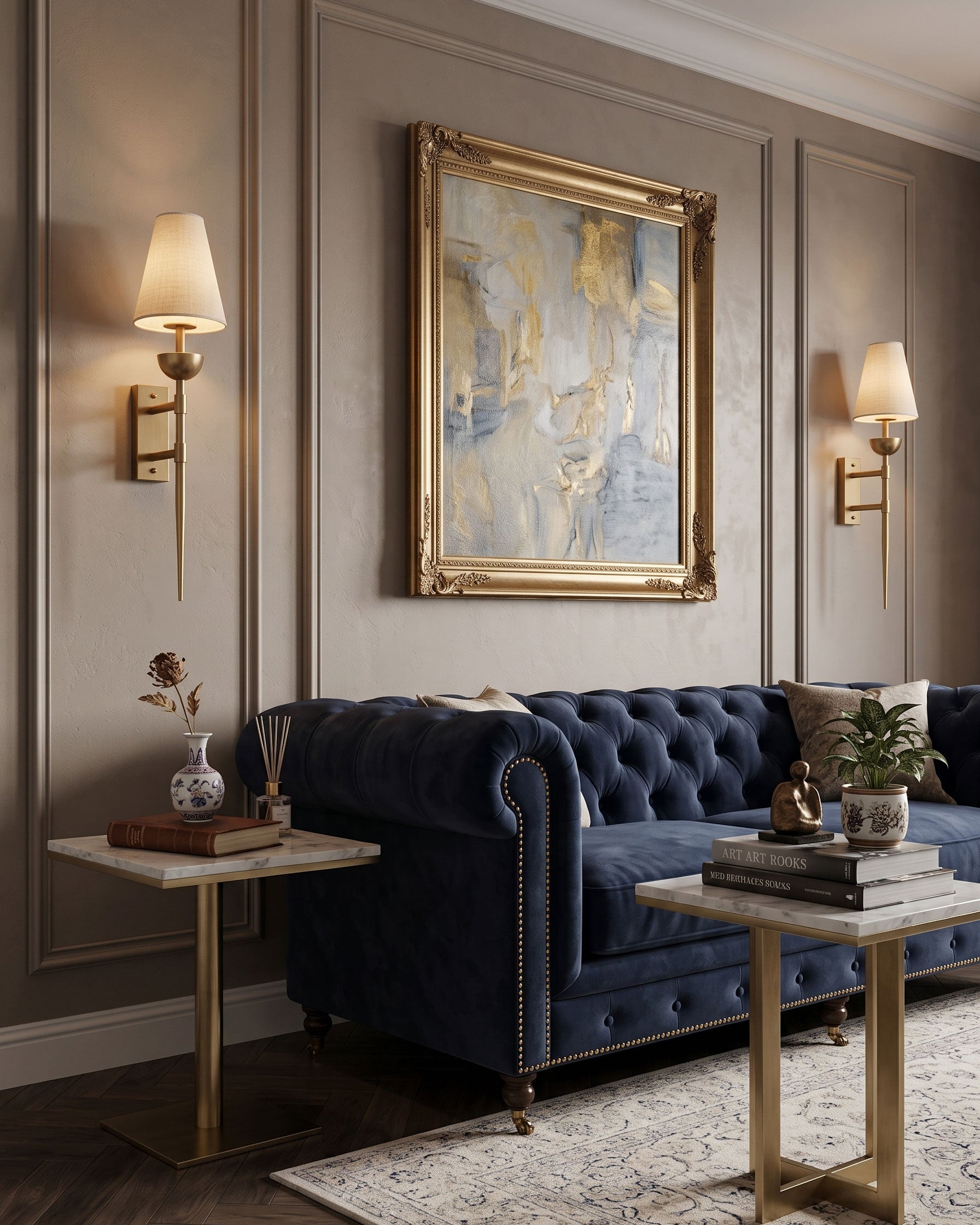Kincaid Brass Fabric Wall Sconce