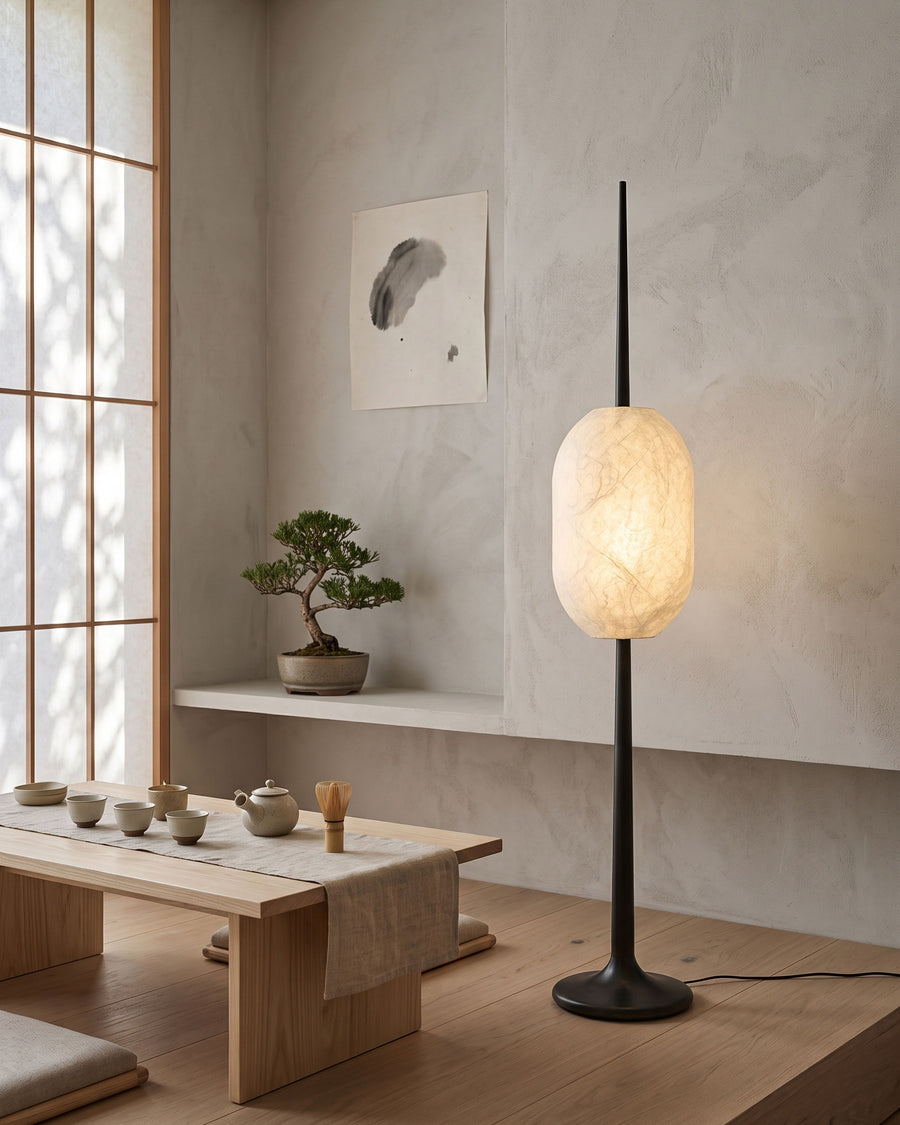 Kiran Mulberry Silk Floor Lamp