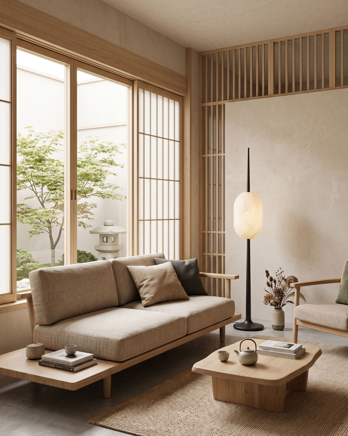 Kiran Mulberry Silk Floor Lamp