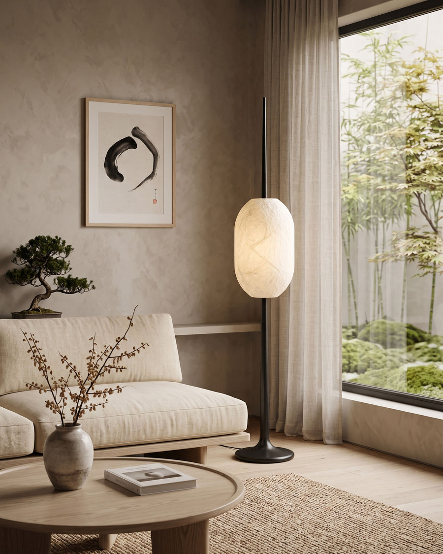 Kiran Mulberry Silk Floor Lamp