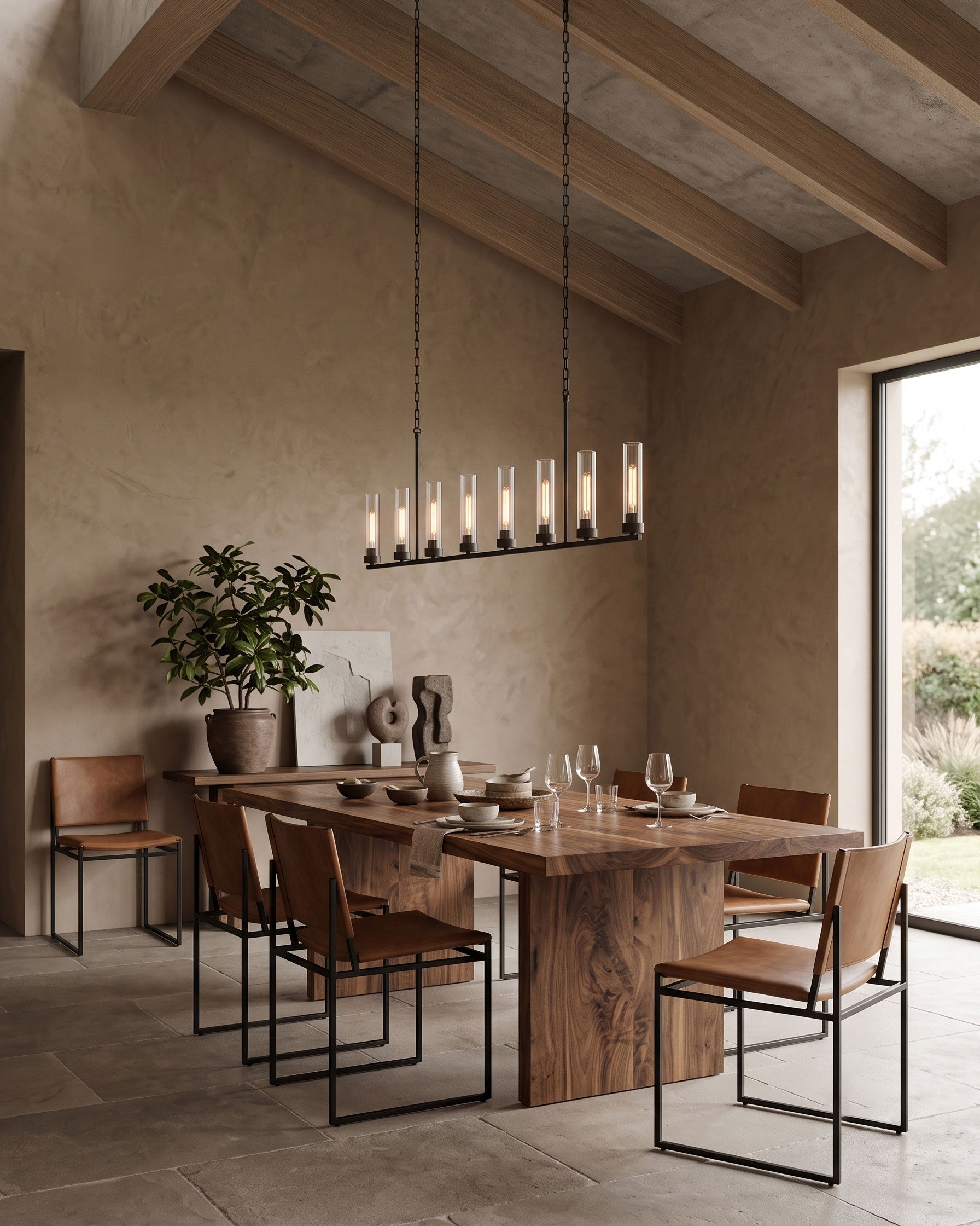 Larken Ribbed Chandelier