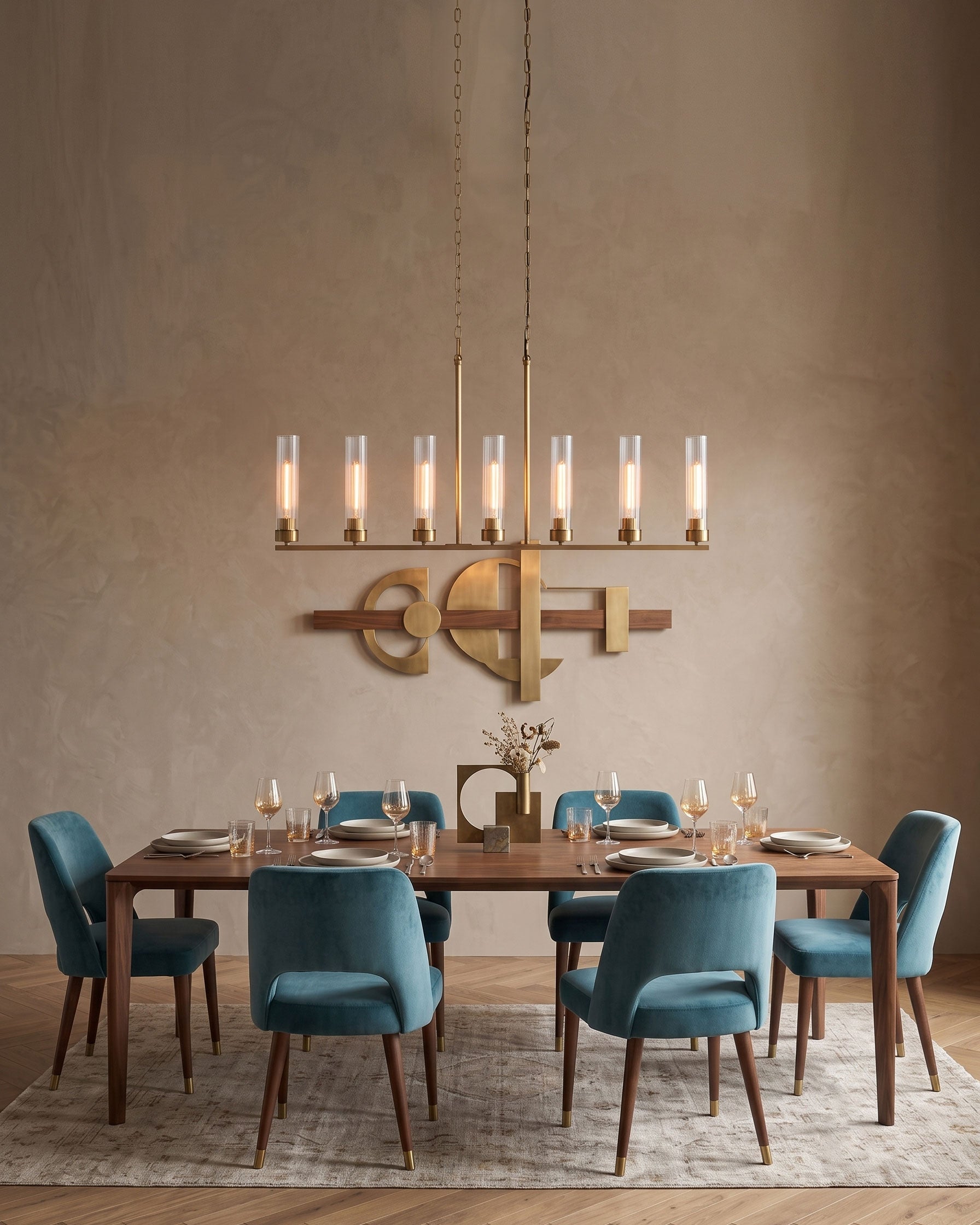 Larken Ribbed Chandelier