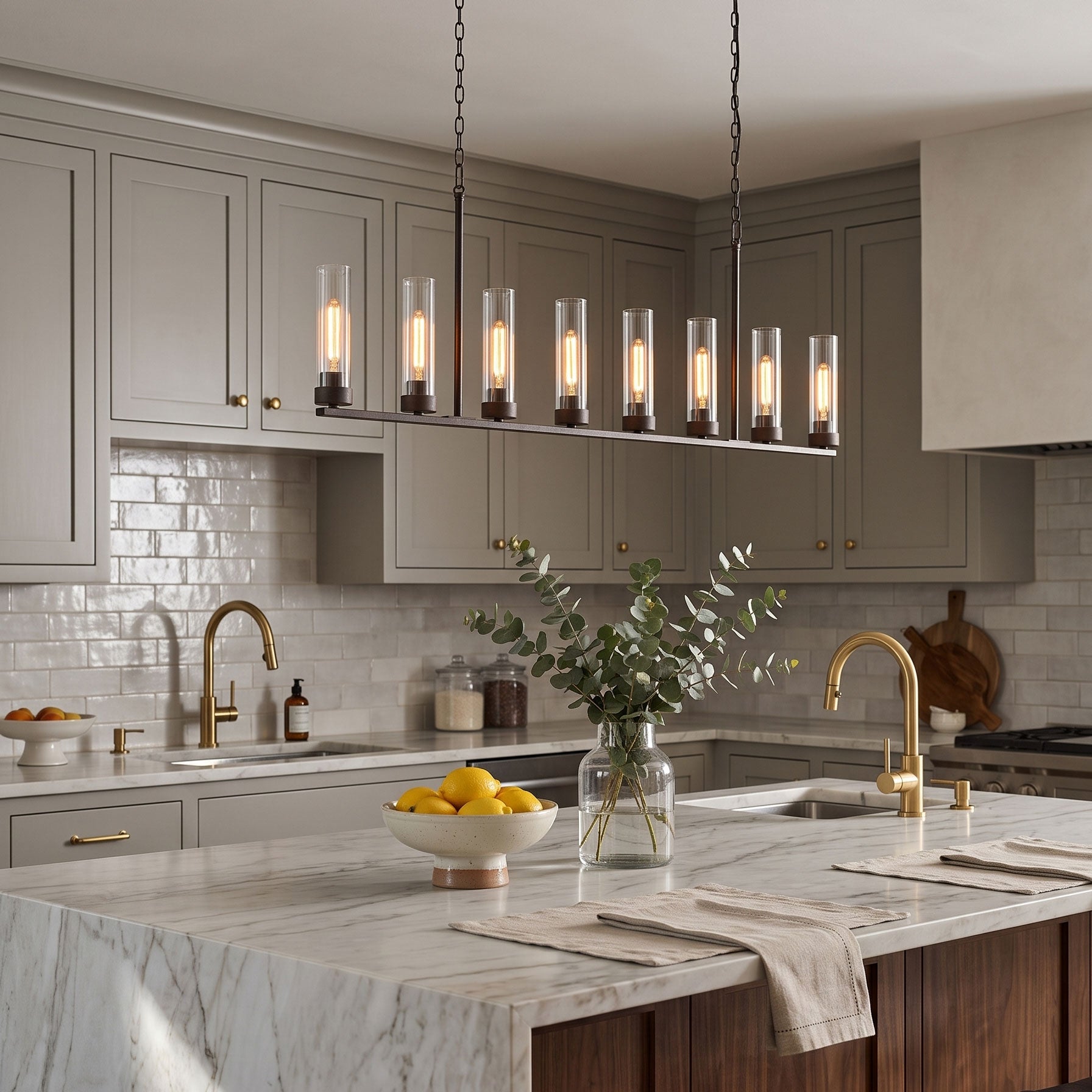 Larken Ribbed Chandelier