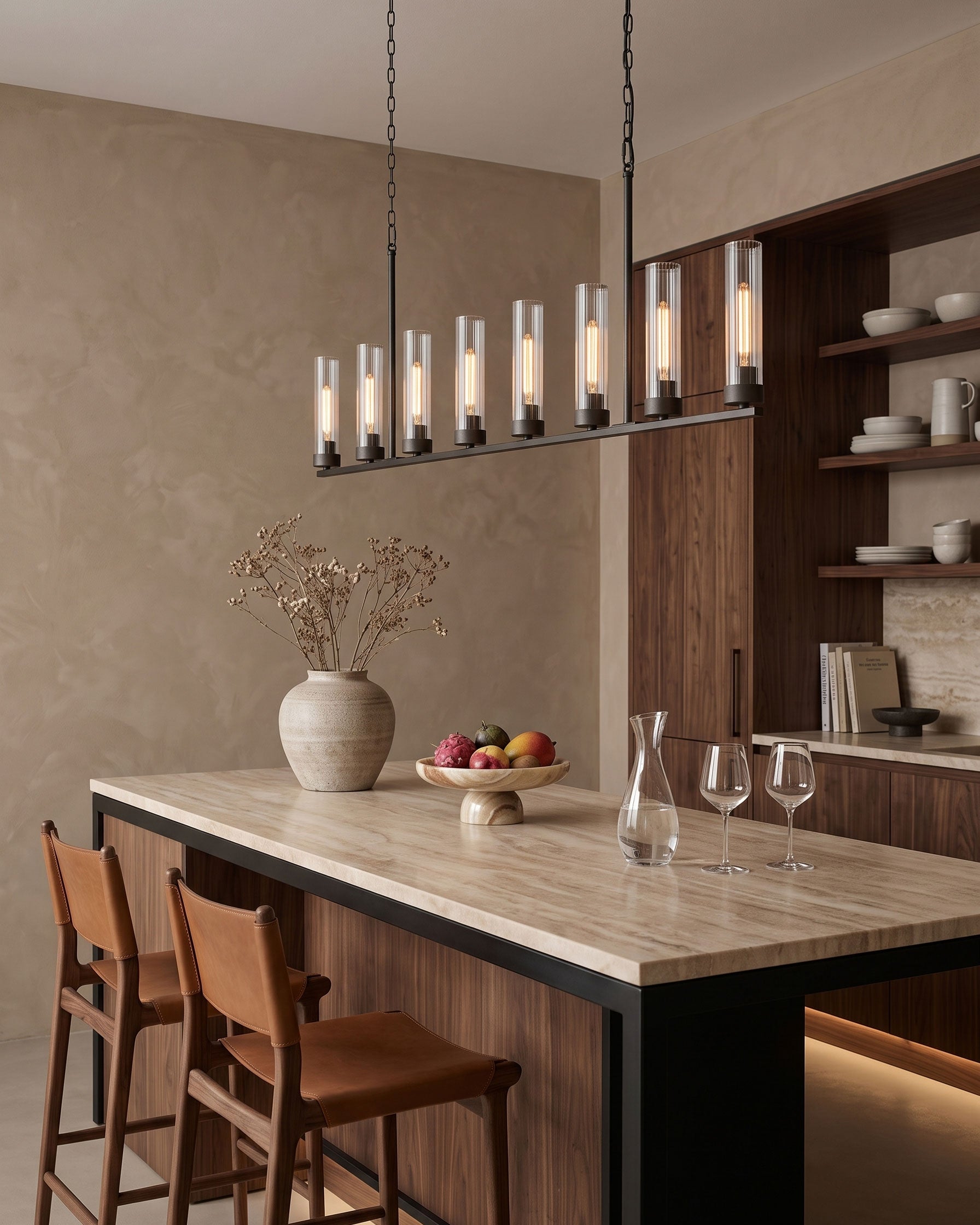 Larken Ribbed Chandelier