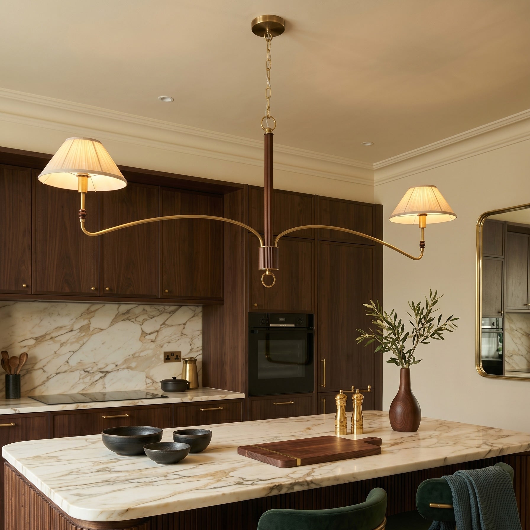 Laurent Pleated Chandelier