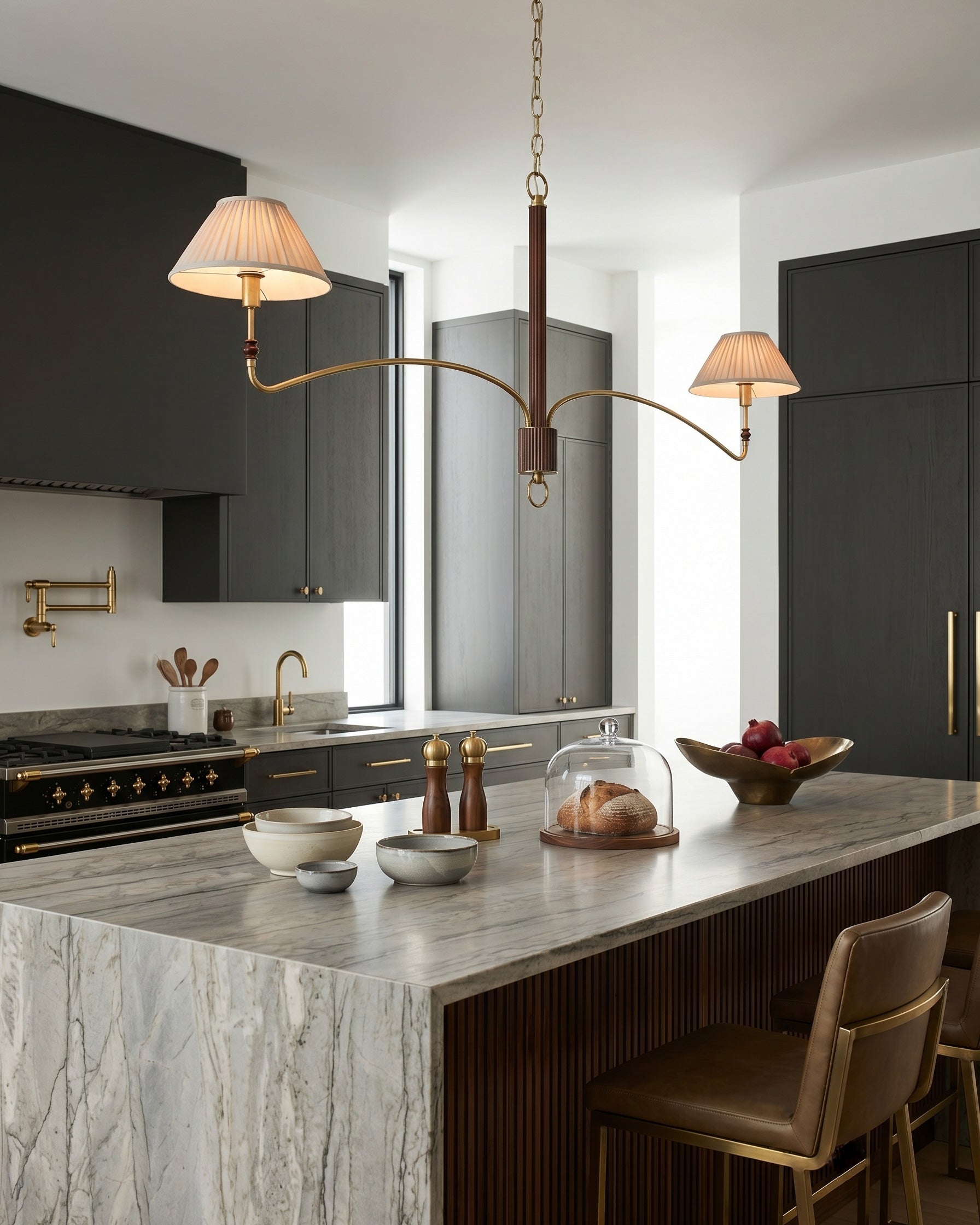 Laurent Pleated Chandelier