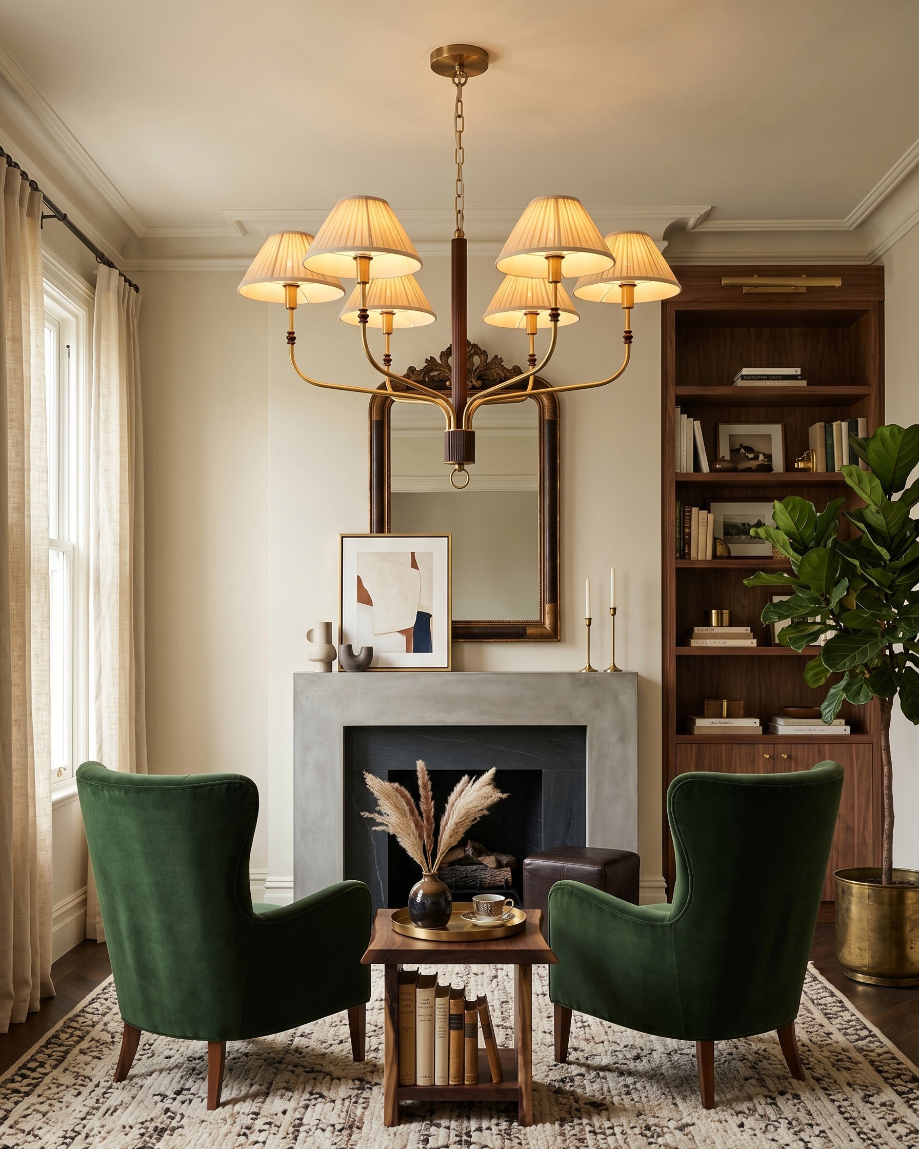 Laurent Pleated Chandelier