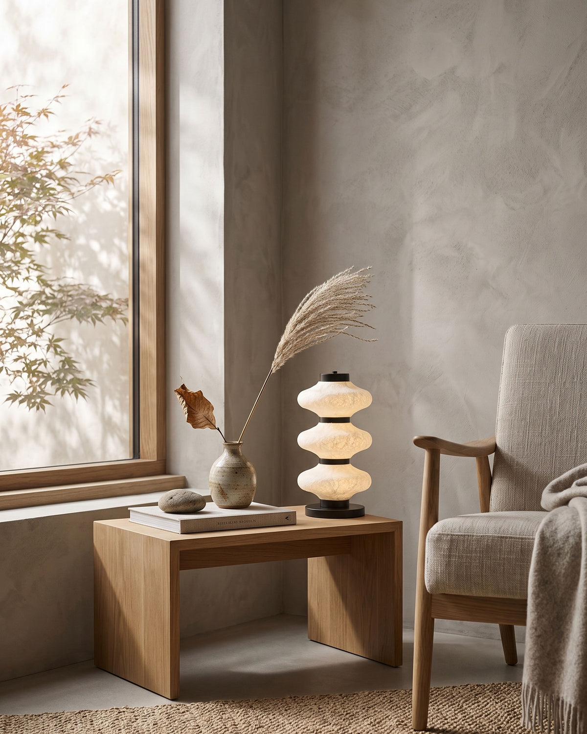 Leighton Mulberry Silk Table Lamp