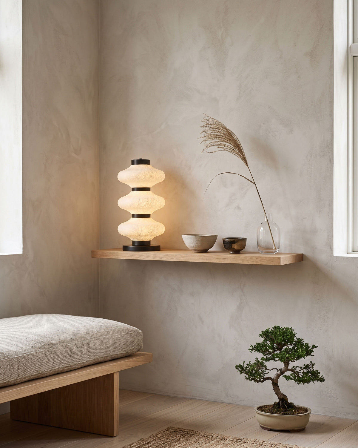 Leighton Mulberry Silk Table Lamp