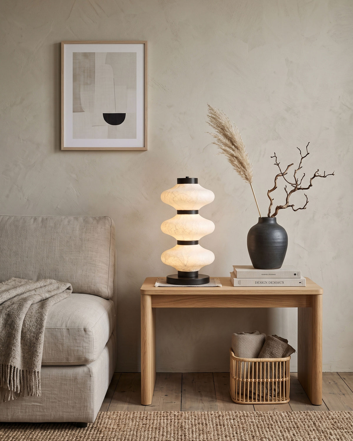 Leighton Mulberry Silk Table Lamp