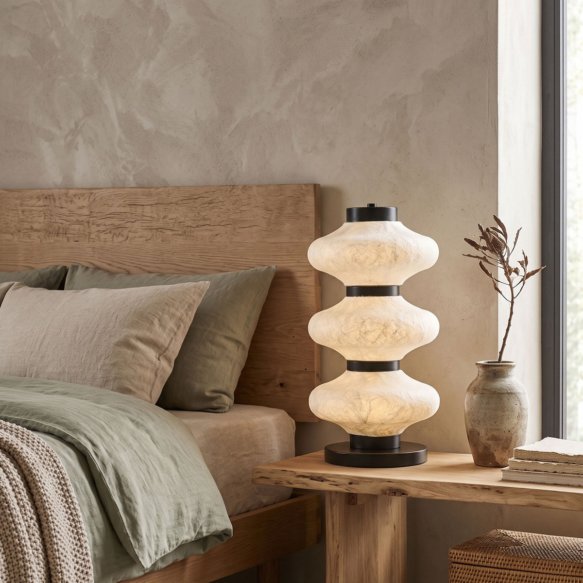 Leighton Mulberry Silk Table Lamp