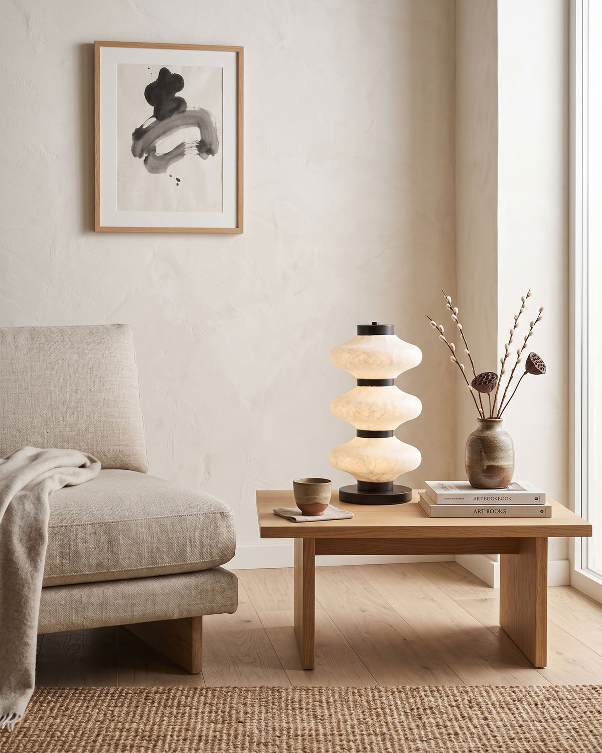 Leighton Mulberry Silk Table Lamp