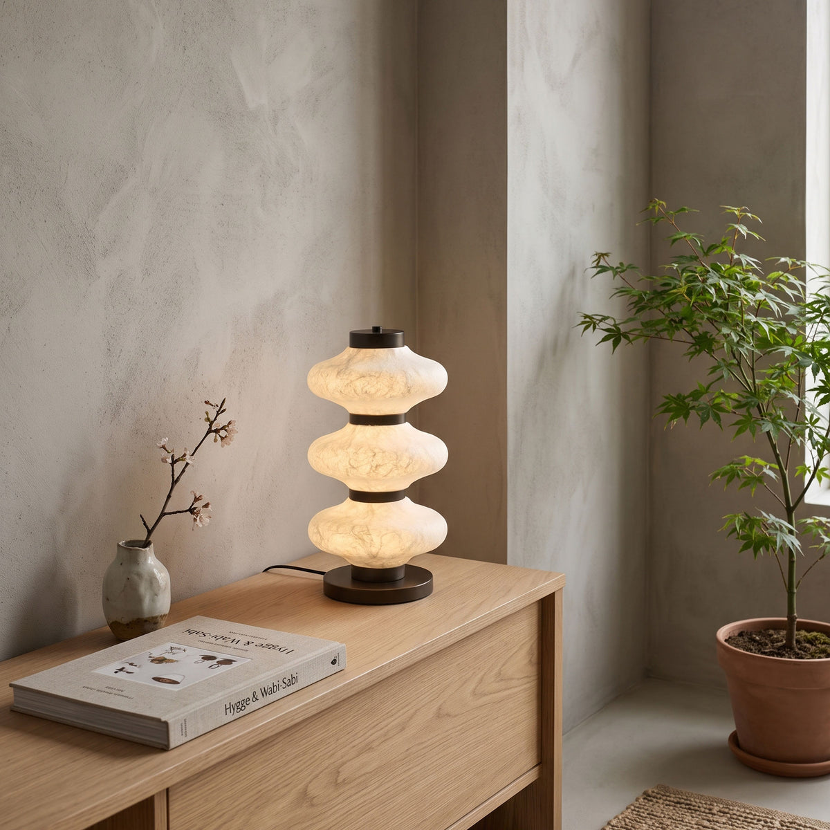 Leighton Mulberry Silk Table Lamp
