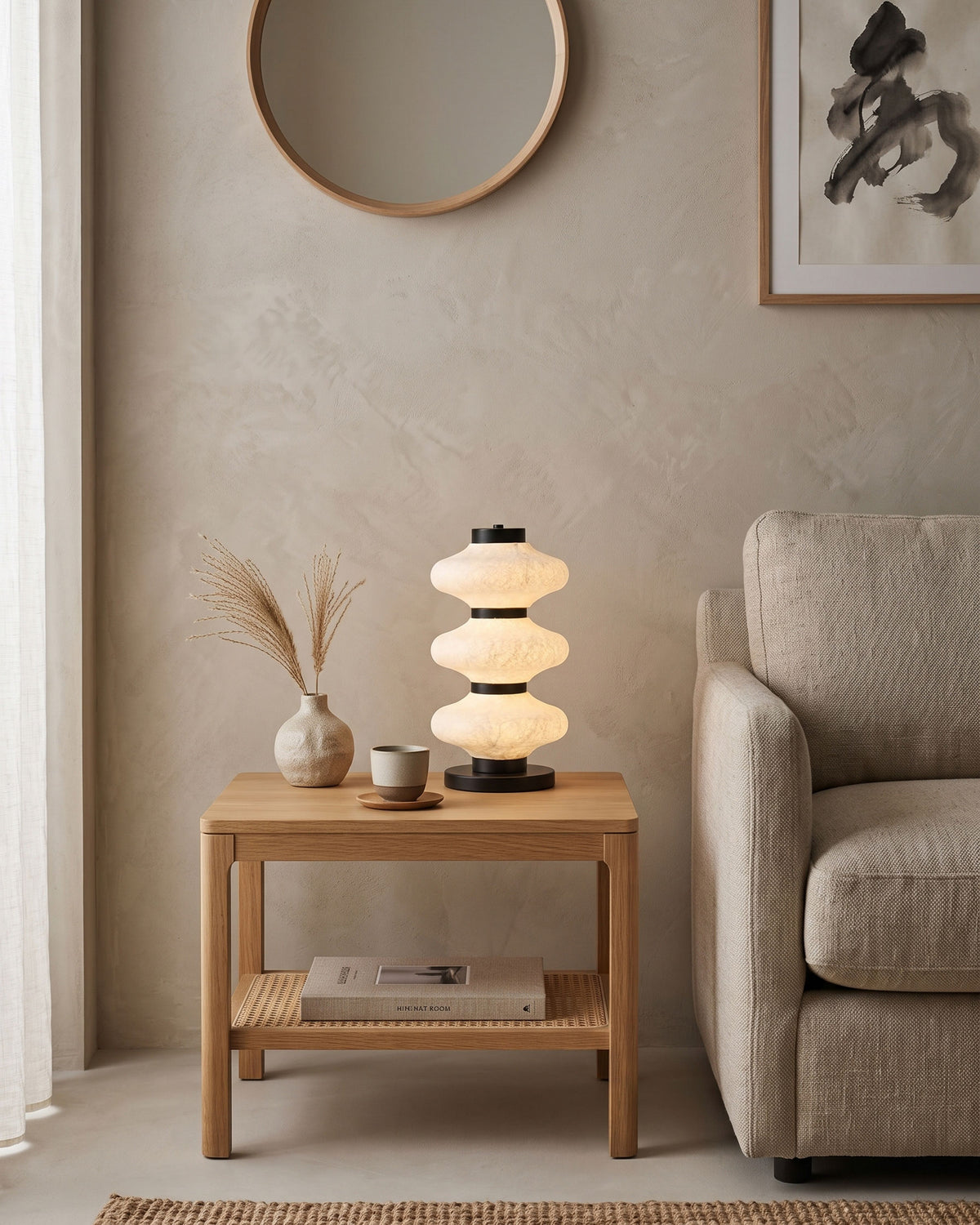 Leighton Mulberry Silk Table Lamp