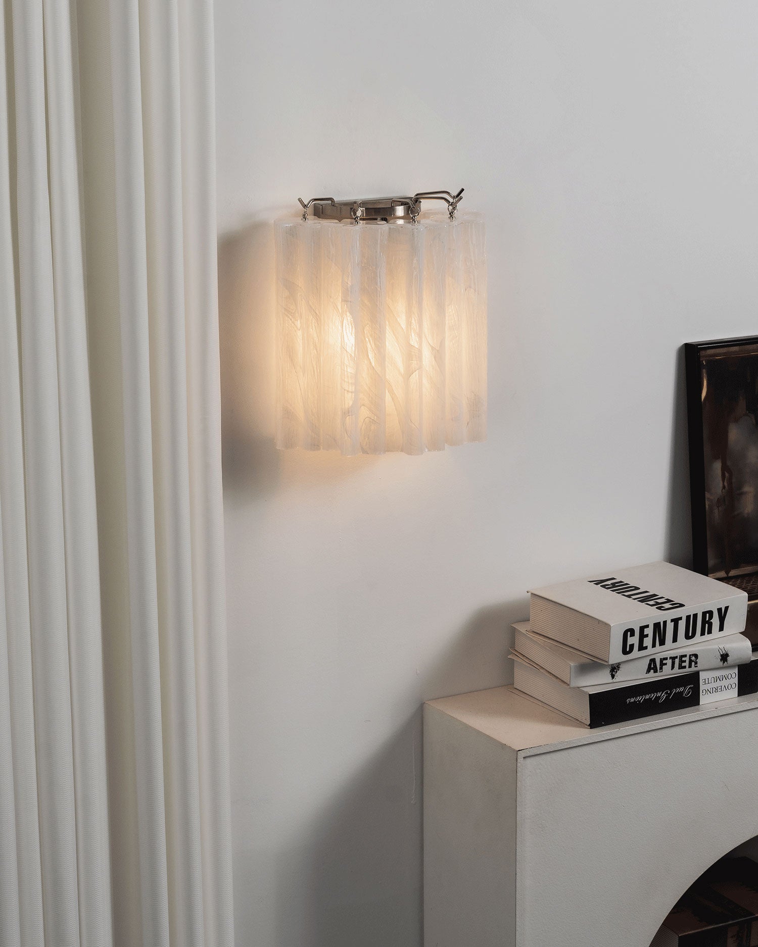 Leland Fluted Glass Wall Sconce