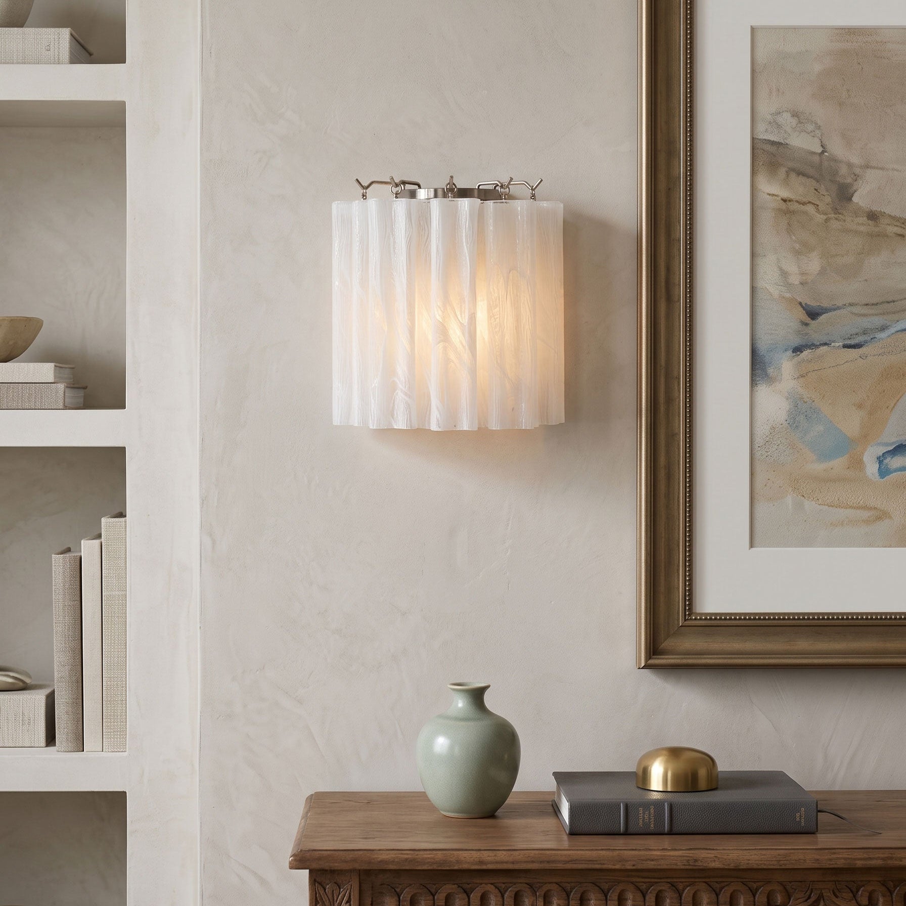 Leland Fluted Glass Wall Sconce
