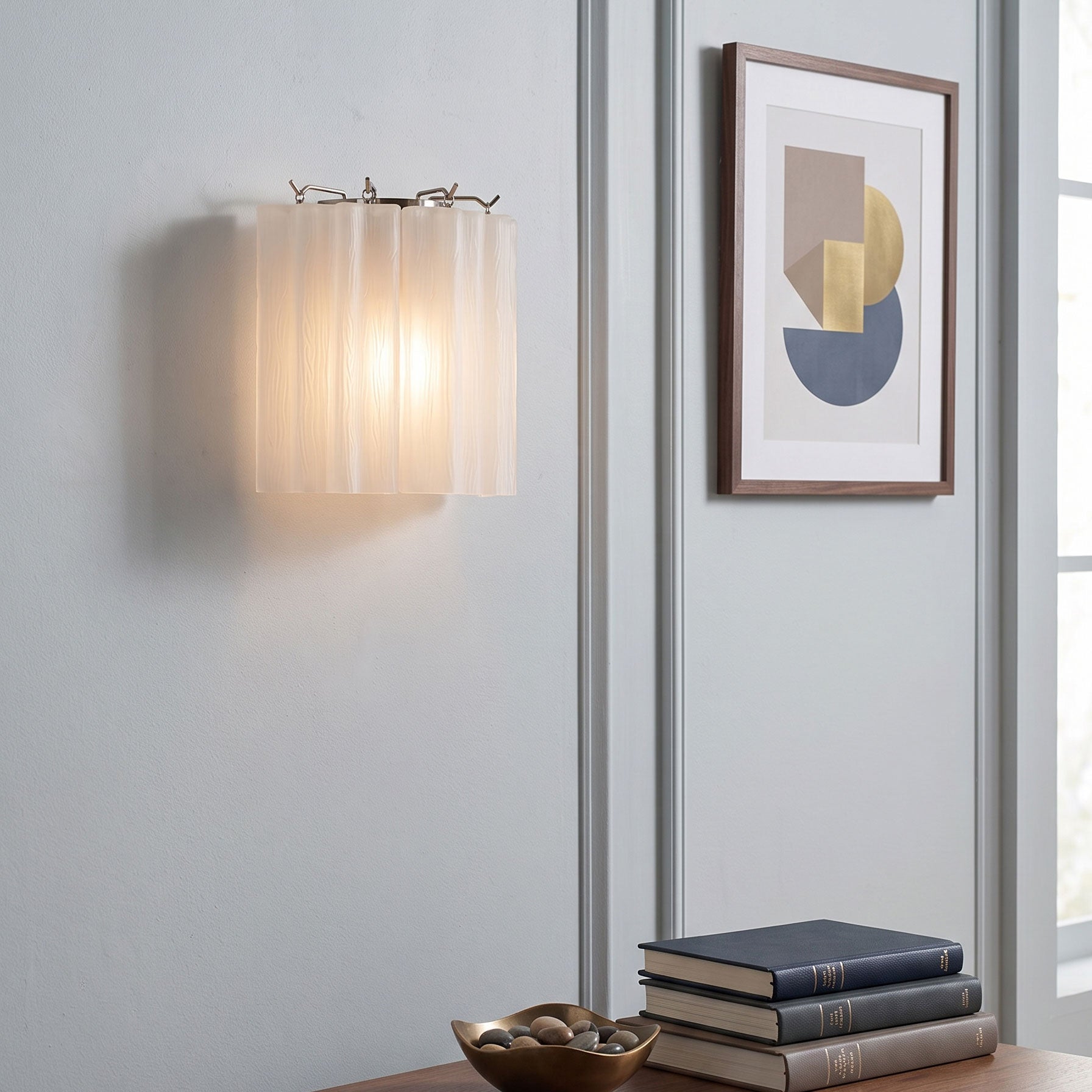 Leland Fluted Glass Wall Sconce