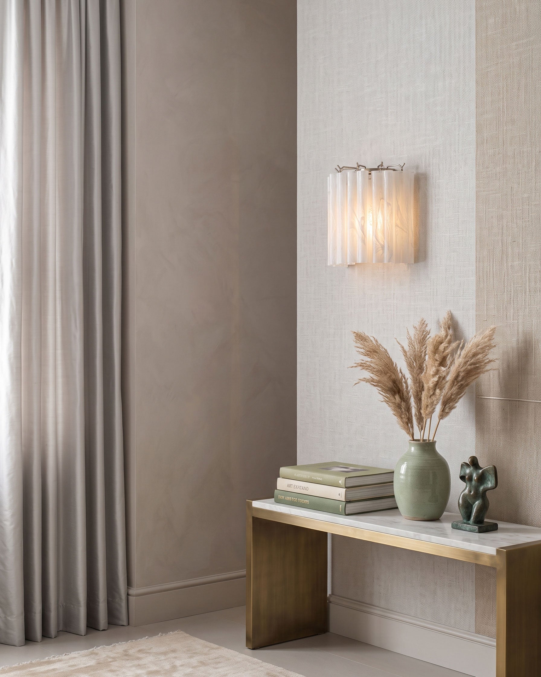 Leland Fluted Glass Wall Sconce