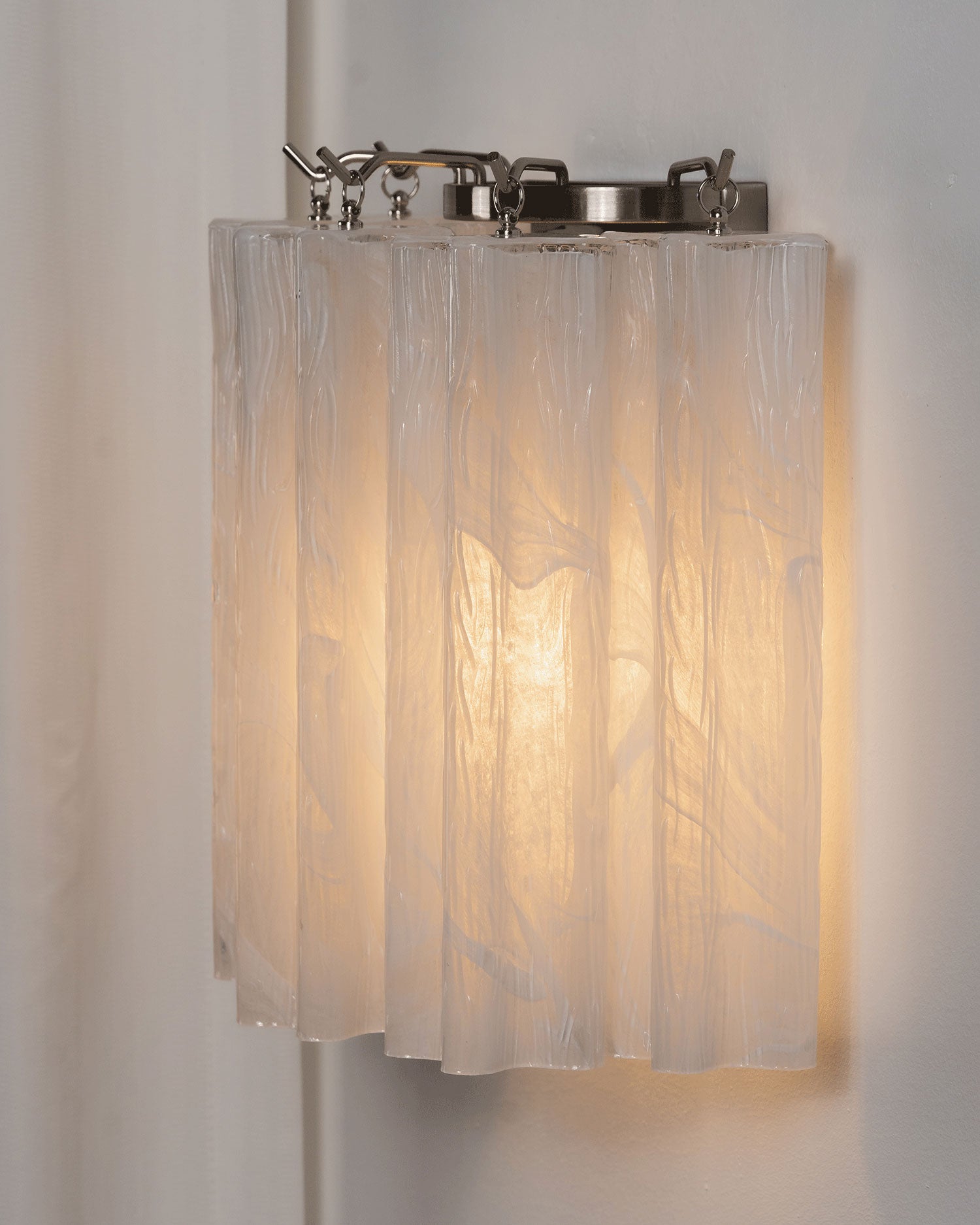 Leland Fluted Glass Wall Sconce