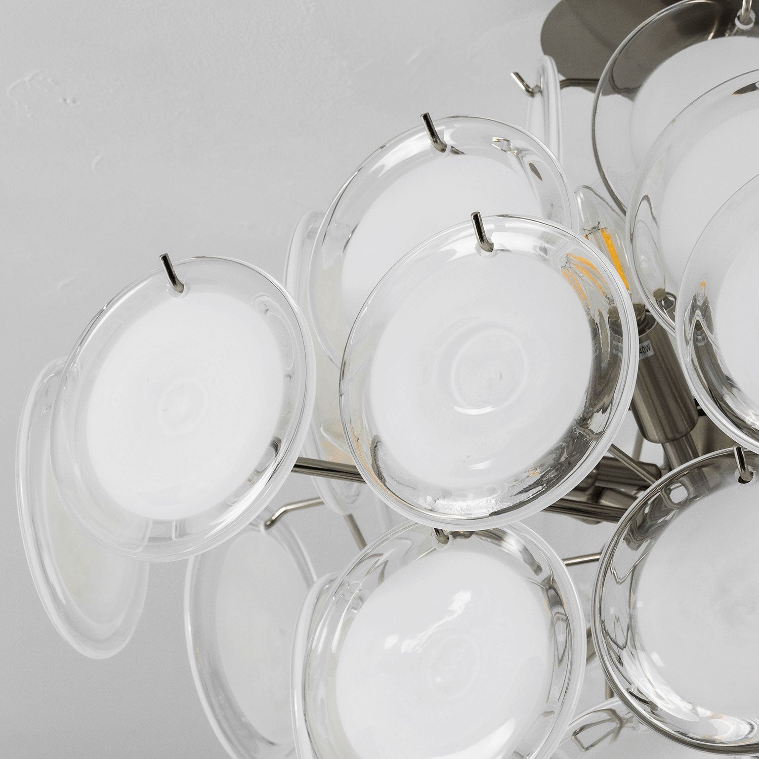 Benton Glass Disc Flush Mount