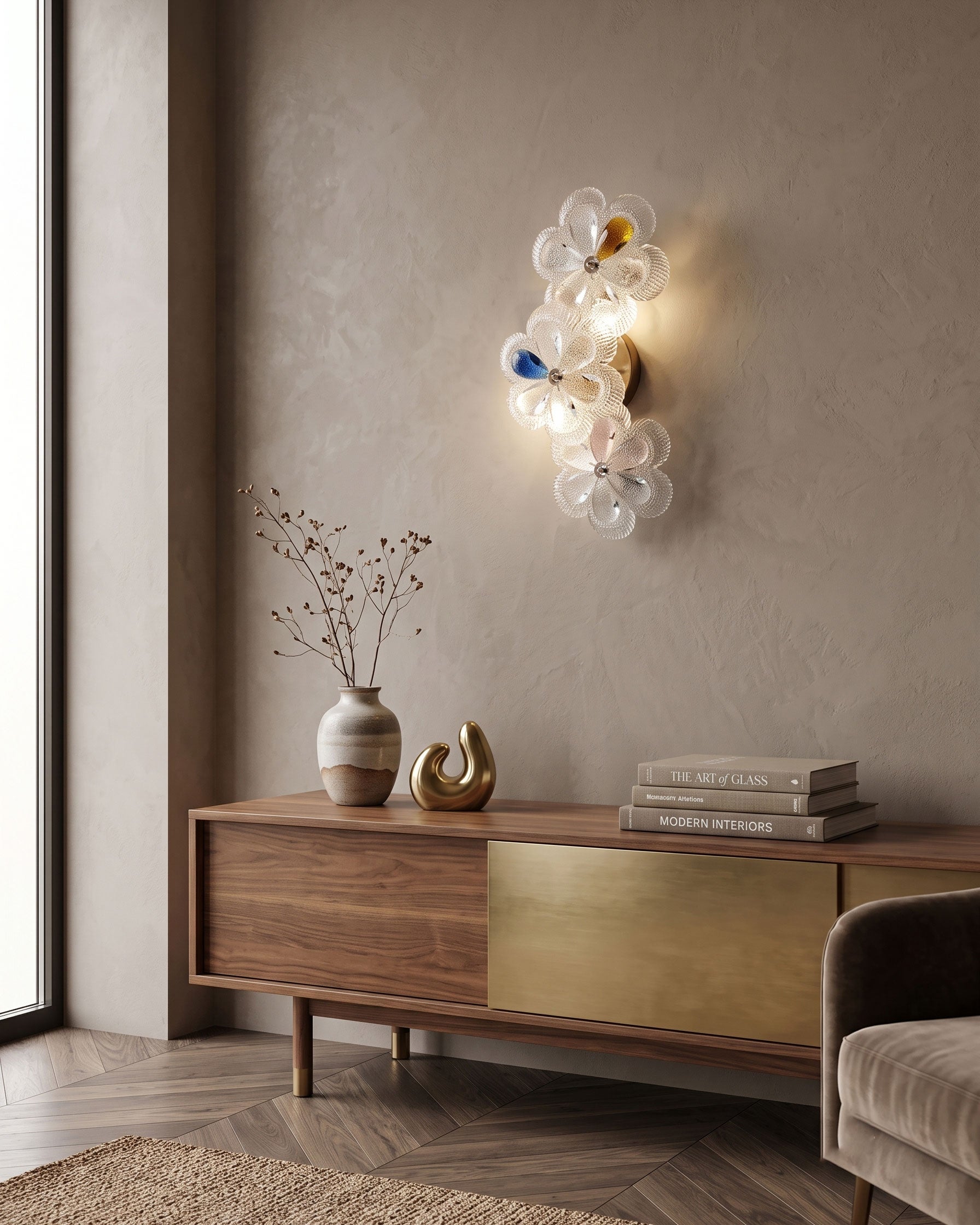 Rayonshine Lennox Floral Wall Sconce — Detail View 6