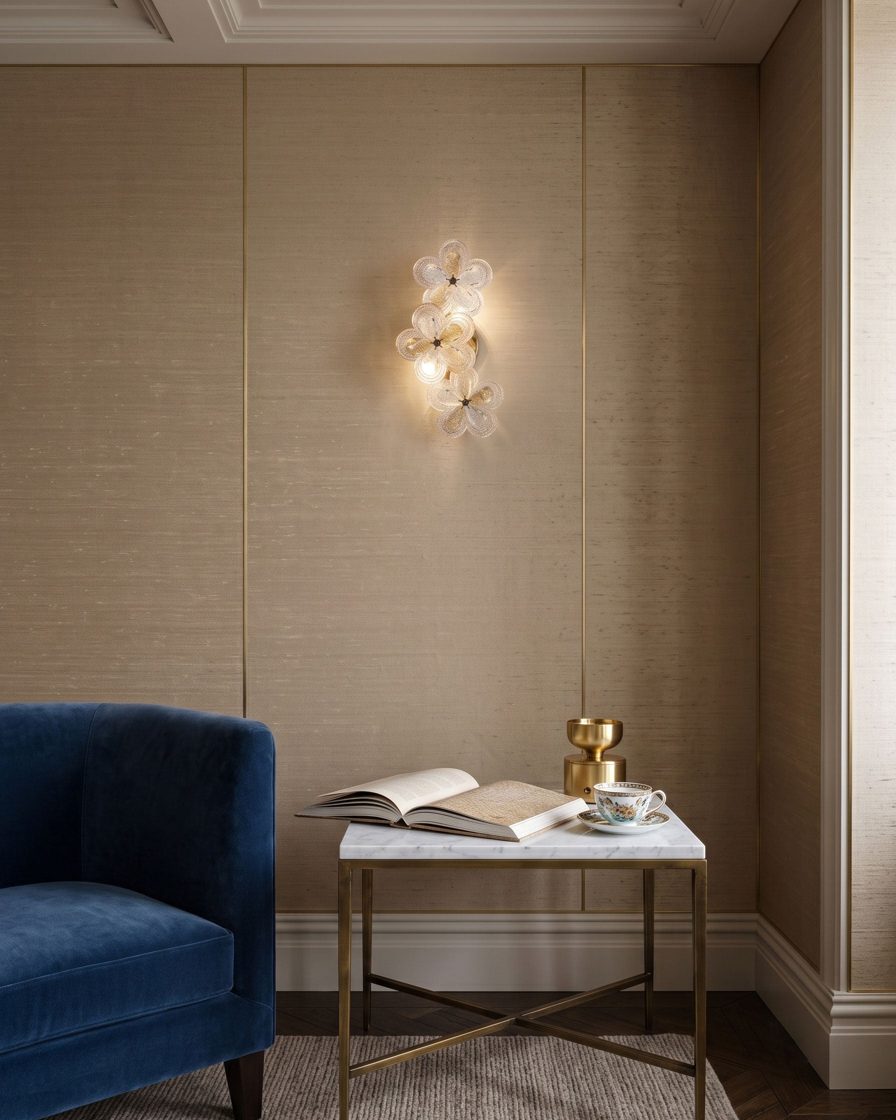 Rayonshine Lennox Floral Wall Sconce — Detail View 9