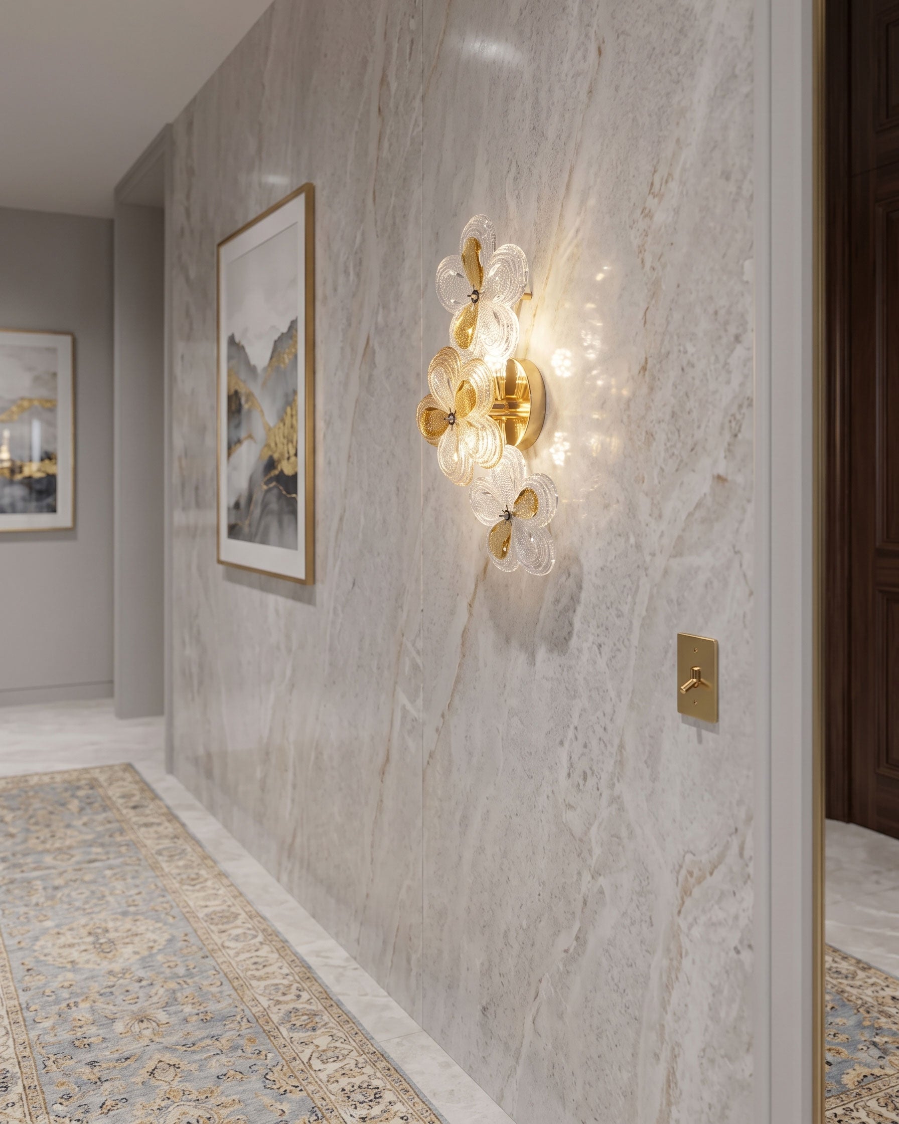 Rayonshine Lennox Floral Wall Sconce — Detail View 14