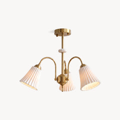 Lustre Leona en Céramique Cannelée