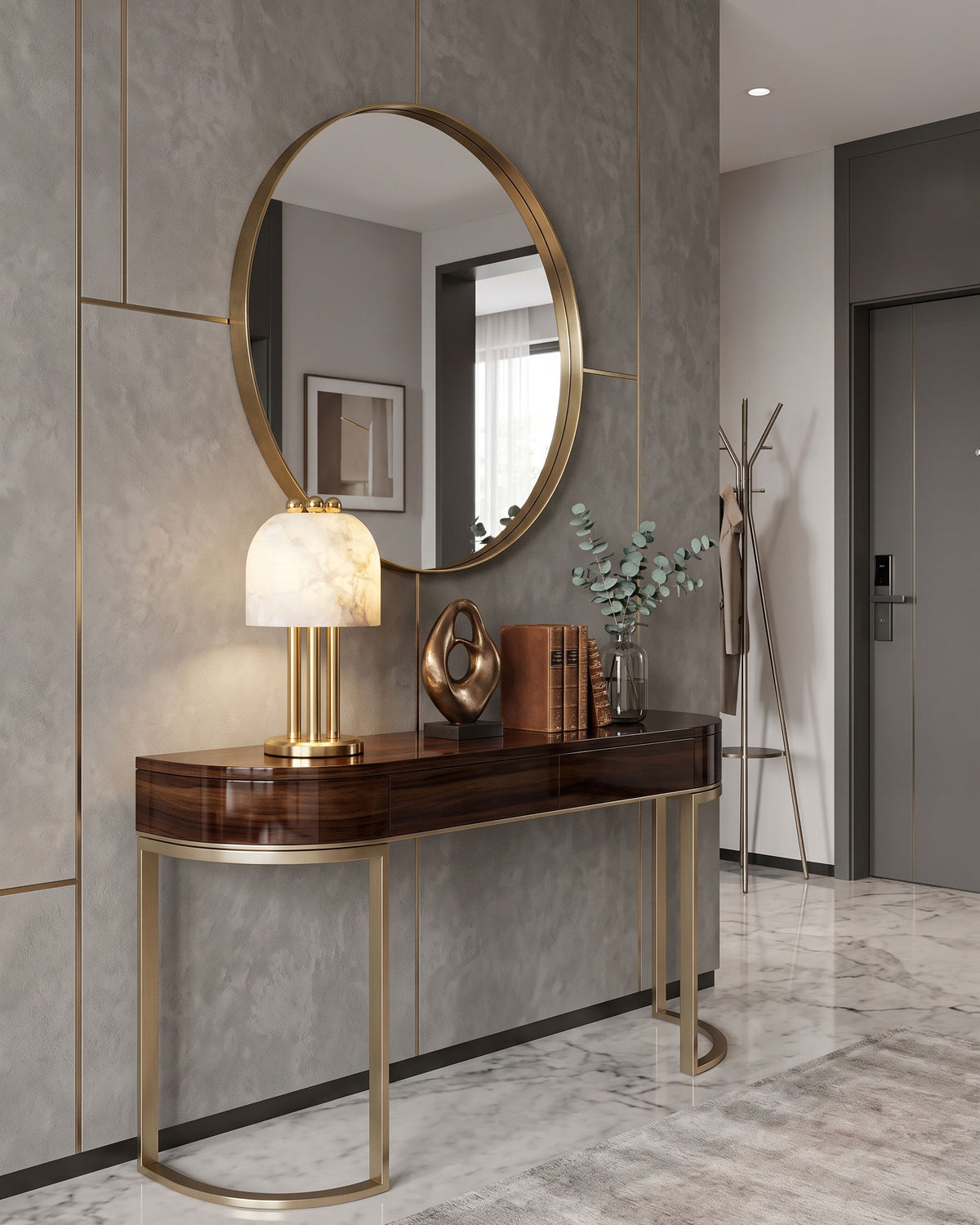 Leopold Sculptural Alabaster Table Lamp