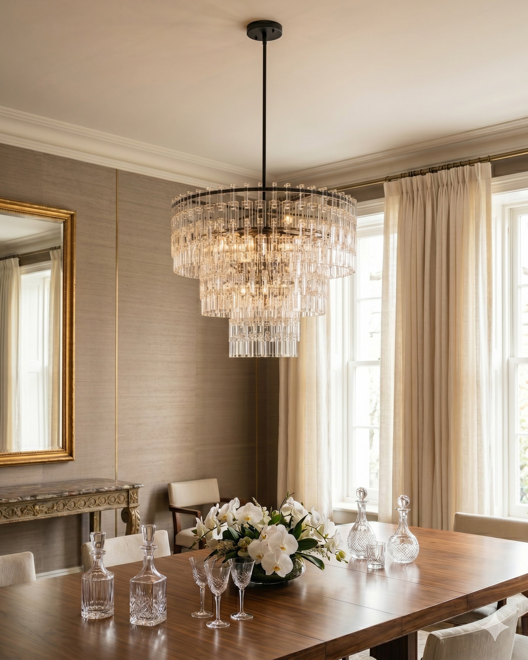 Lexington Tiered Crystal Chandelier