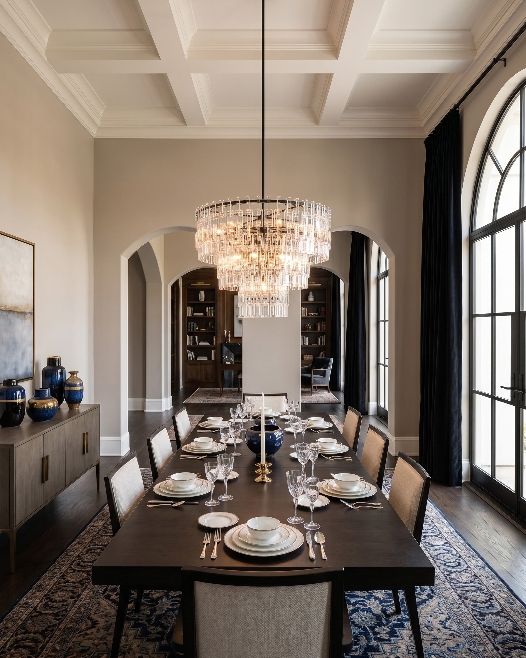 Lexington Tiered Crystal Chandelier