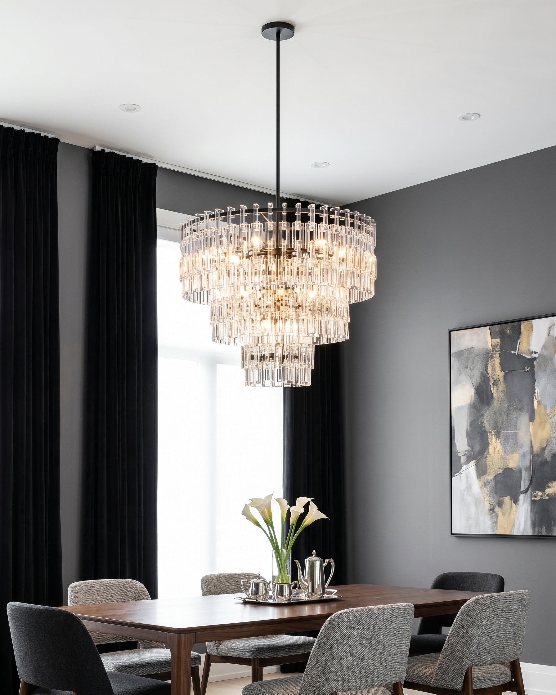 Lexington Tiered Crystal Chandelier