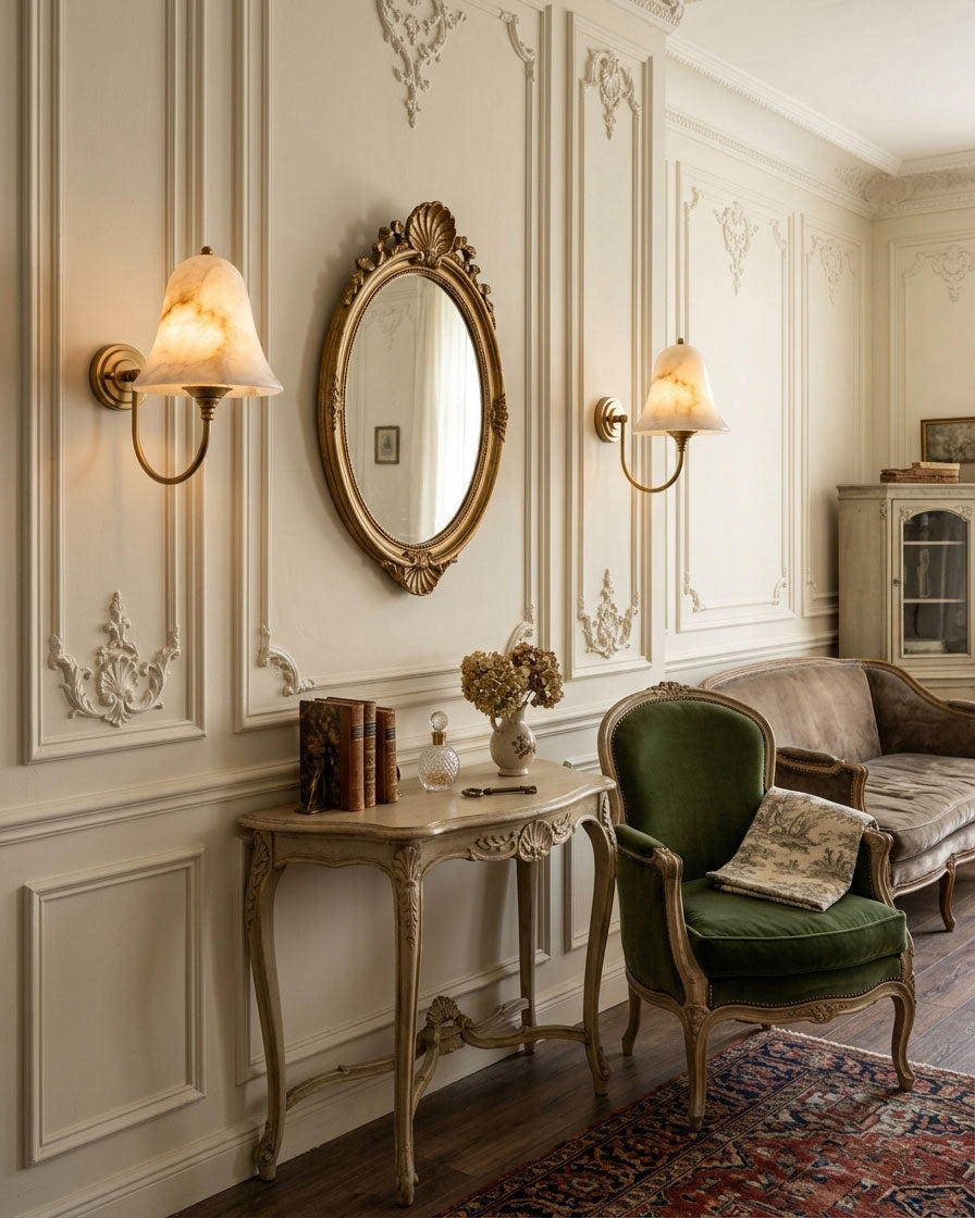 Livia Alabaster Wall Sconce