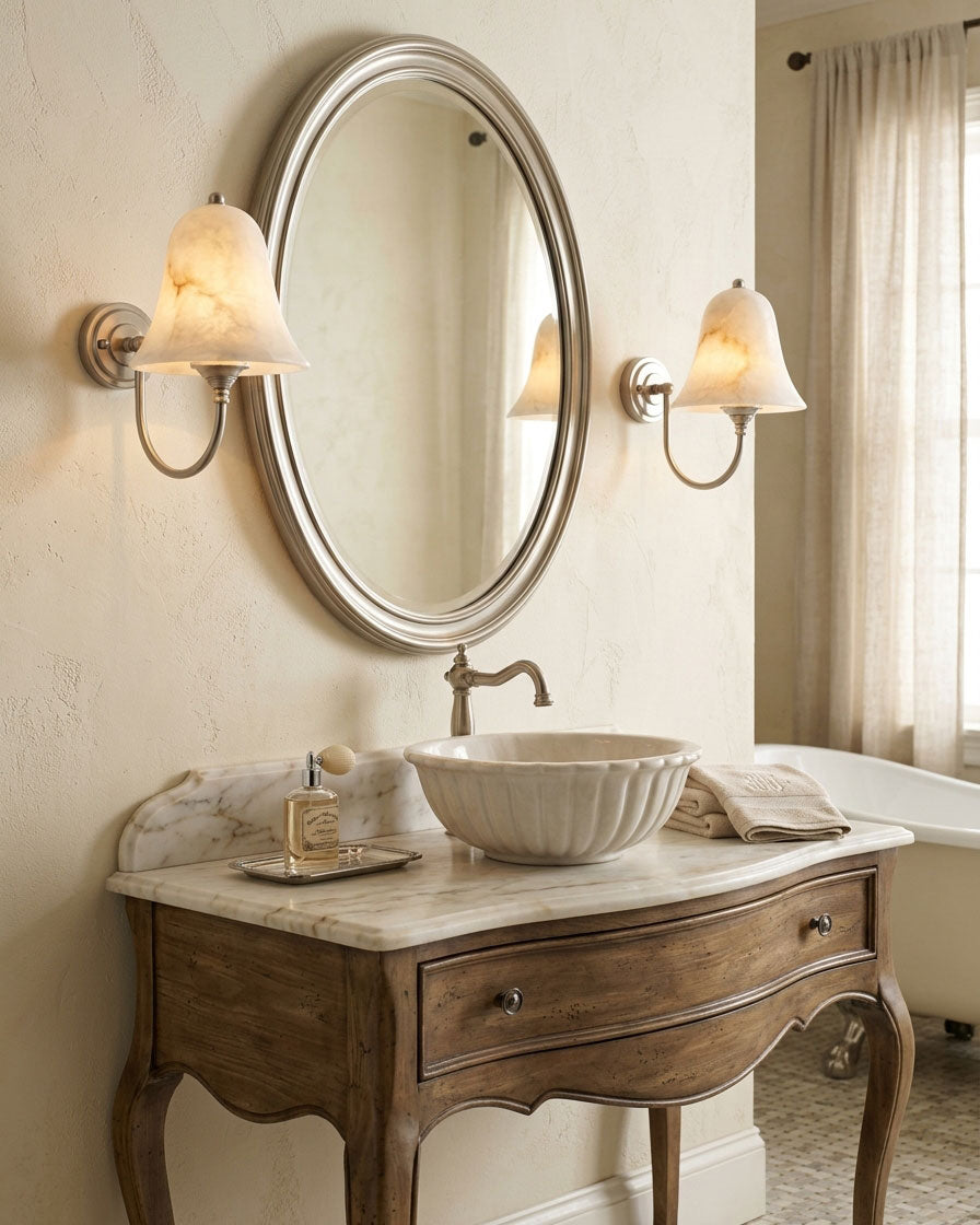 Livia Alabaster Wall Sconce