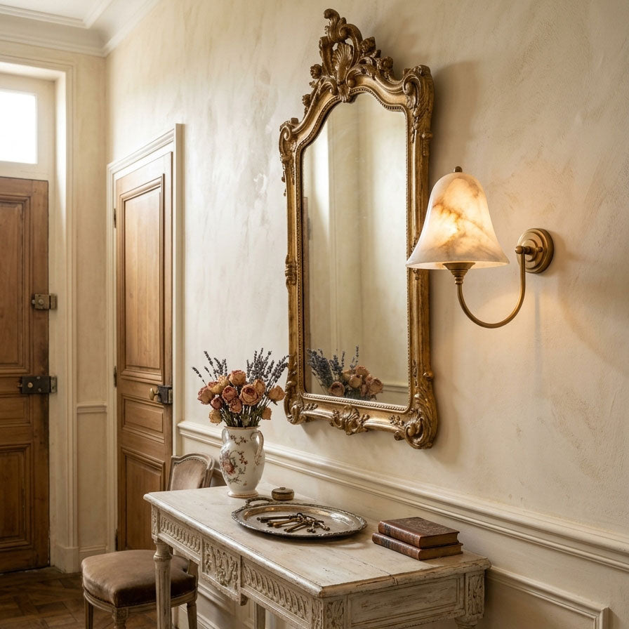 Livia Alabaster Wall Sconce