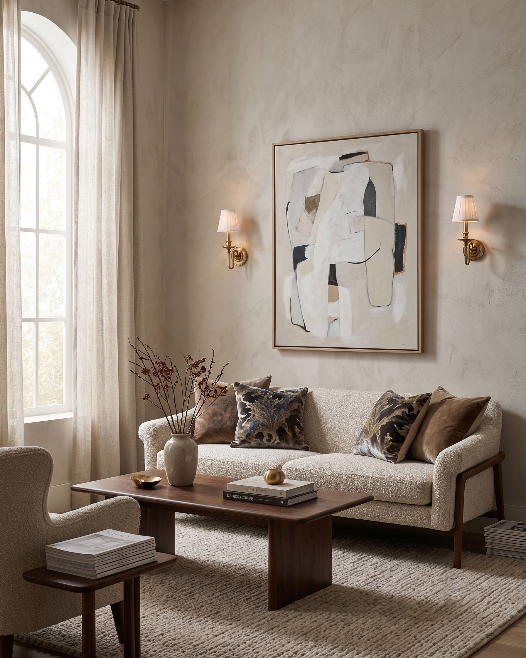 Llewellyn Fabric Shade Wall Sconce