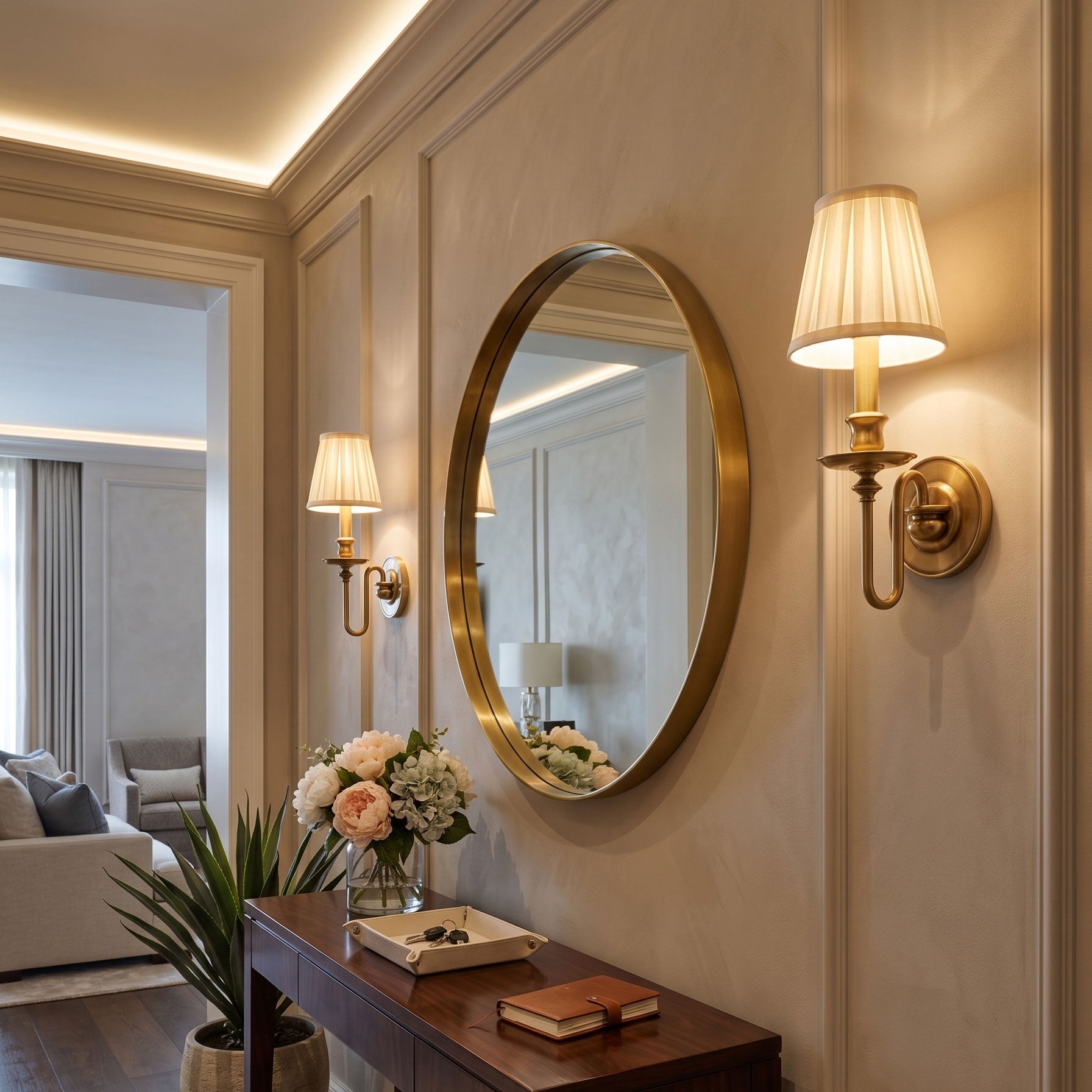 Llewellyn Fabric Shade Wall Sconce
